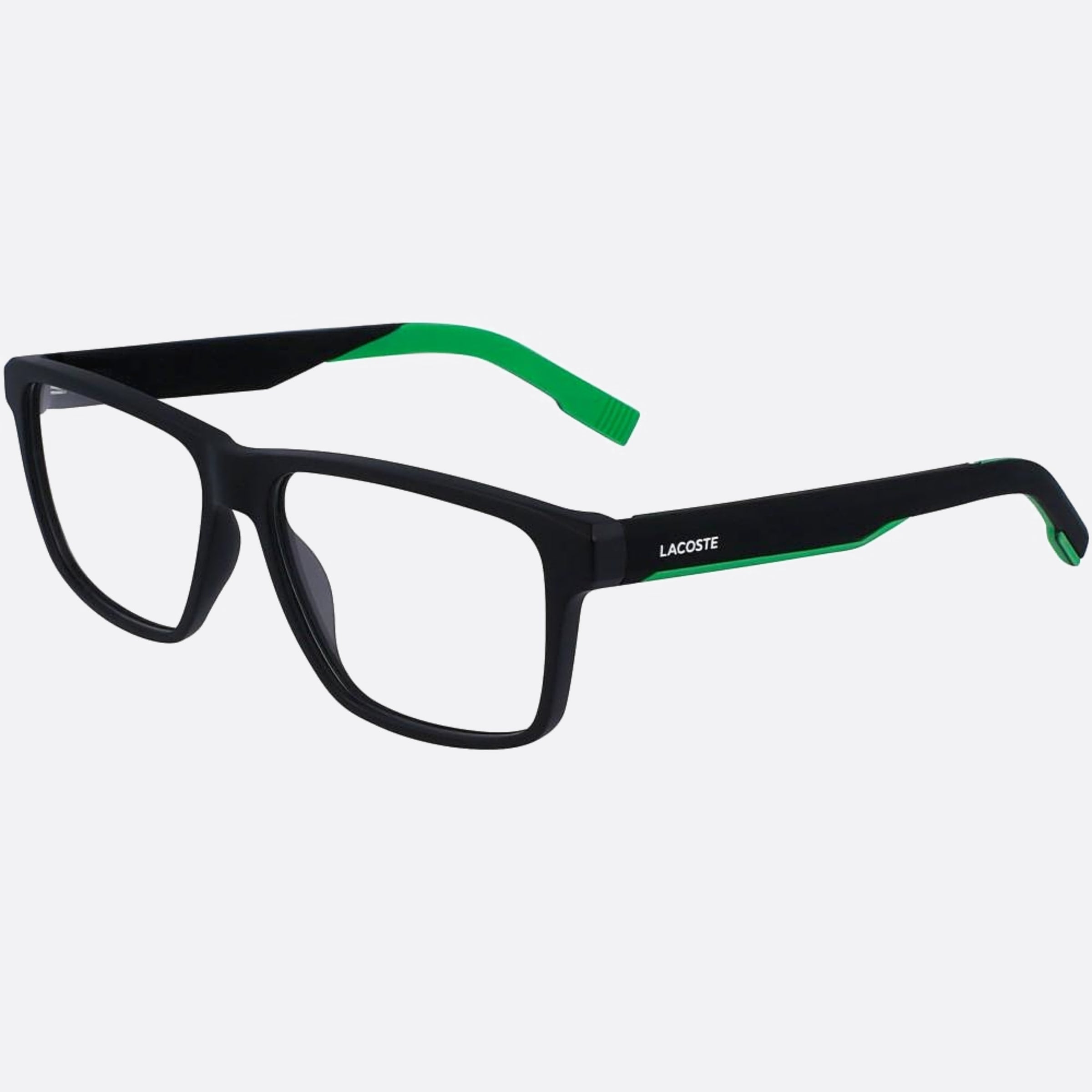 Lacoste 57mm L2923 Black Squared Men Eyeglasses - Side View