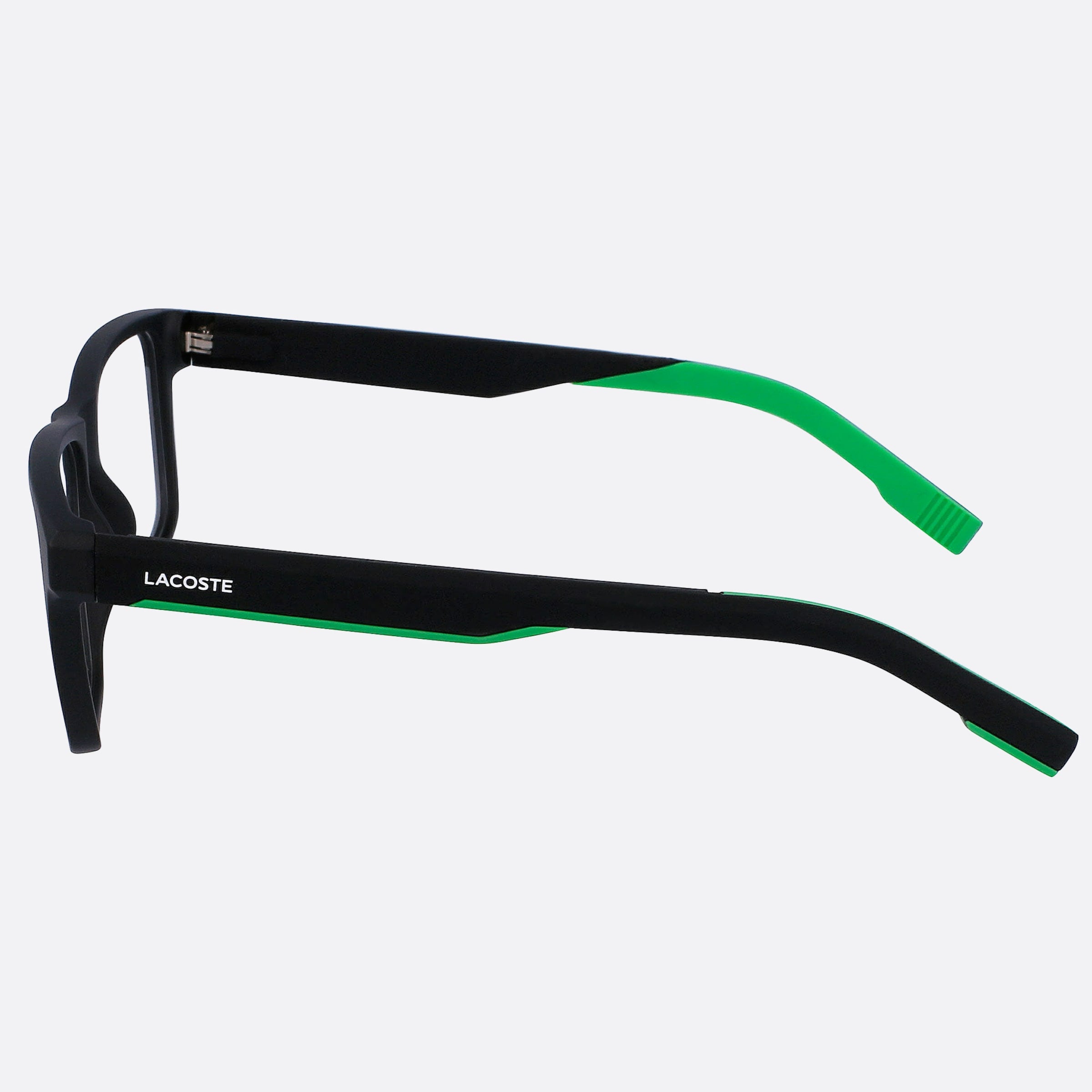 Lacoste 57mm L2923 Black Squared Men Eyeglasses - Detail View