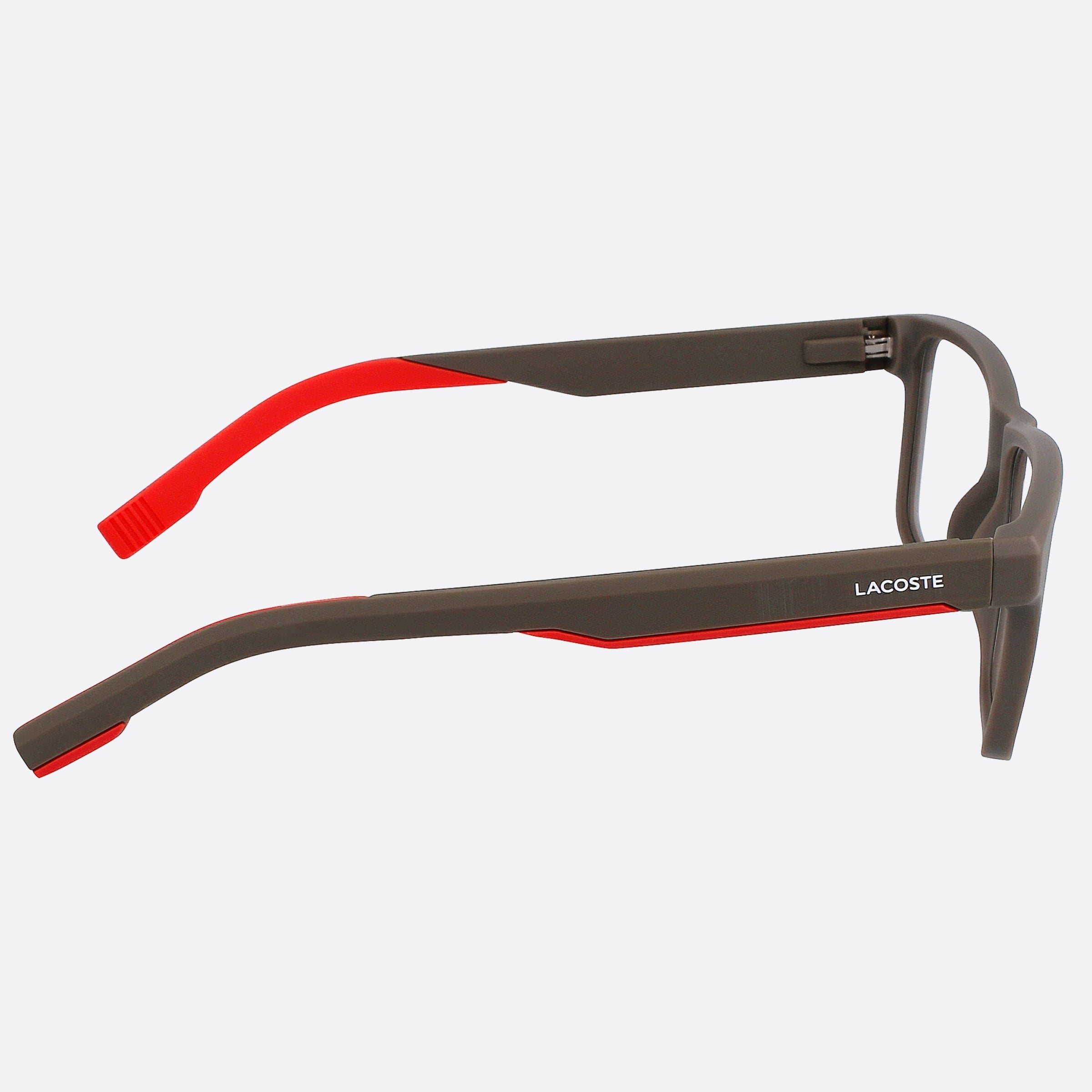 Lacoste 57mm L2923 Grey Squared Men Eyeglasses - Additional Angle