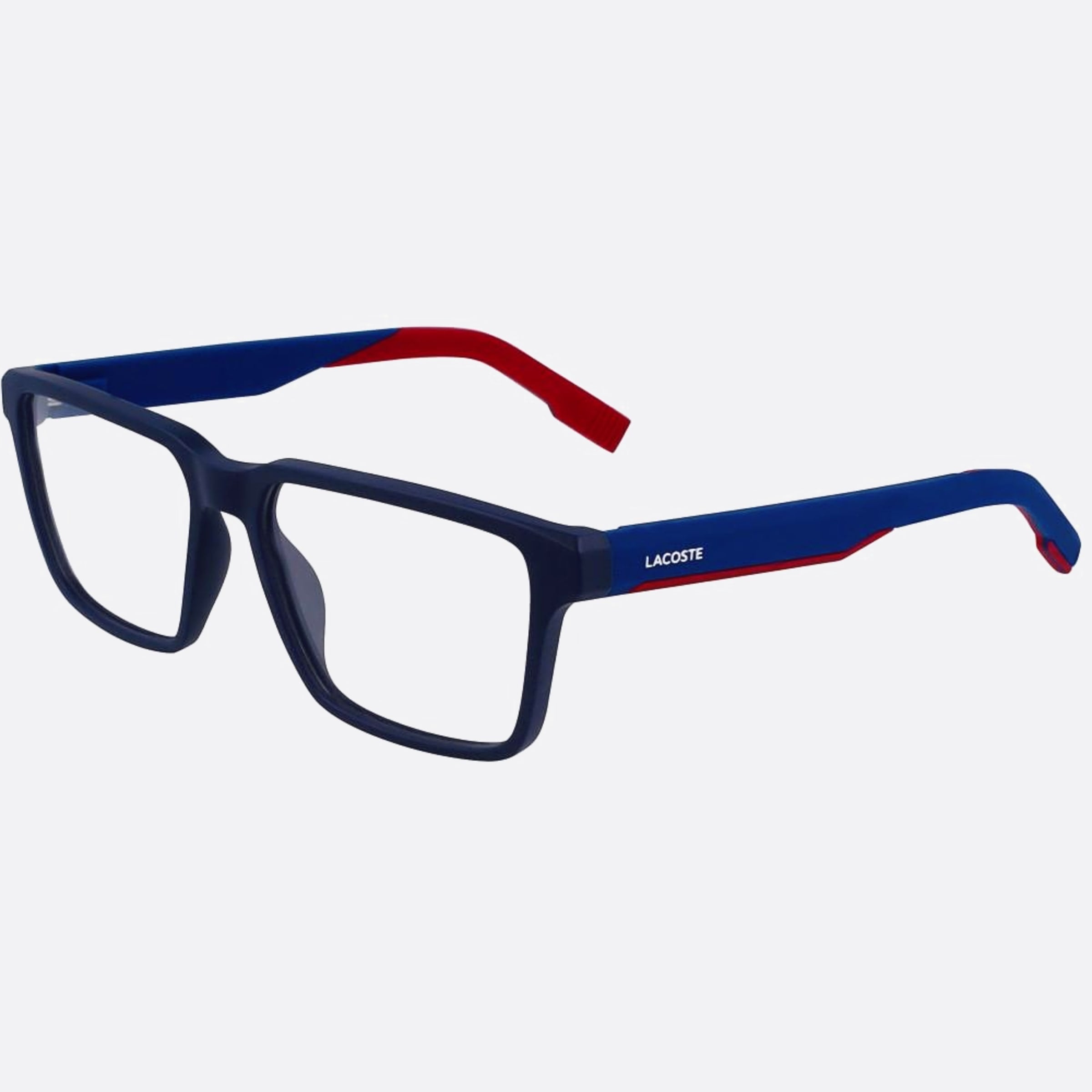 Lacoste 56mm L2924 Blue Squared Men Eyeglasses - Side View