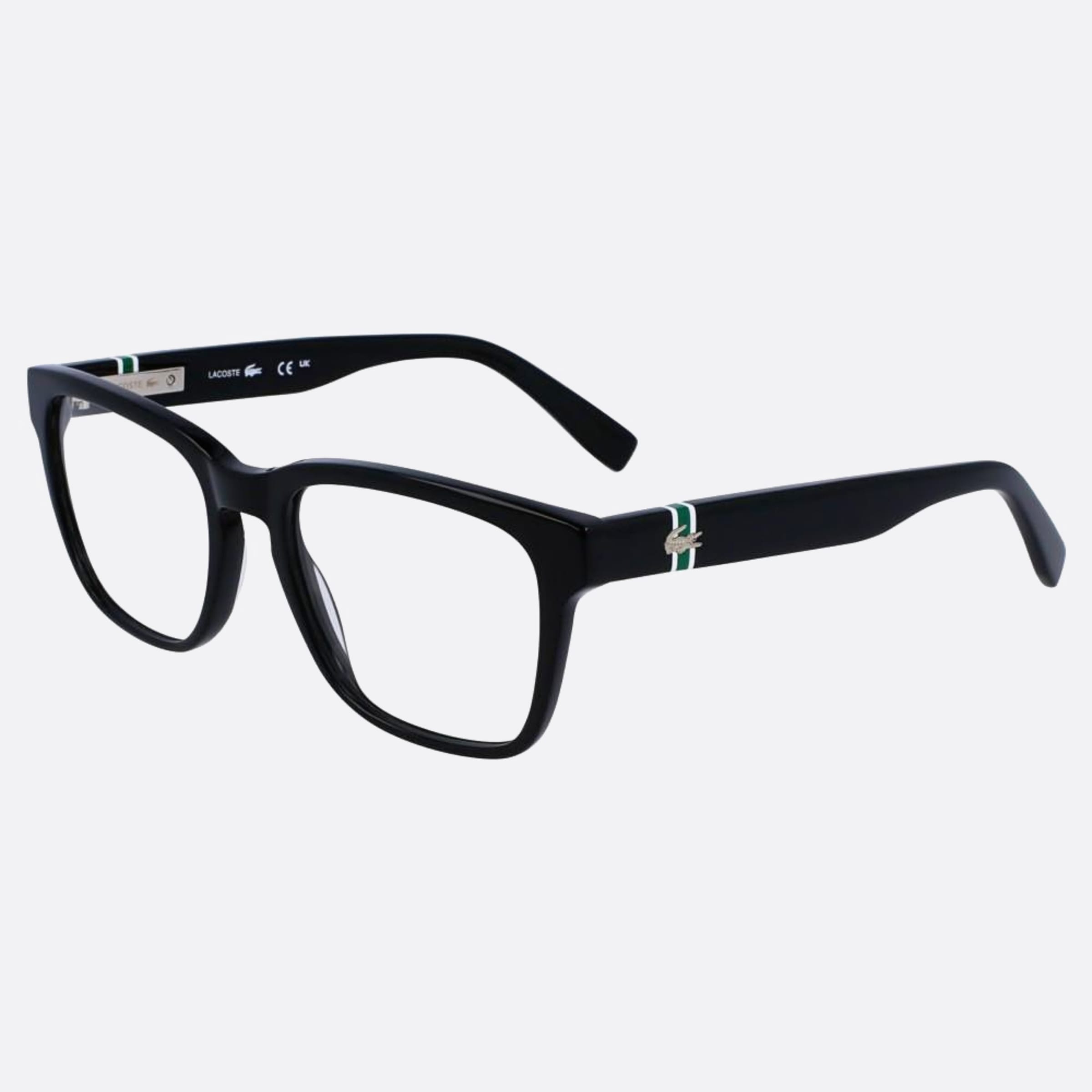 Lacoste 53mm L2932 Black Squared Men Eyeglasses - Side View
