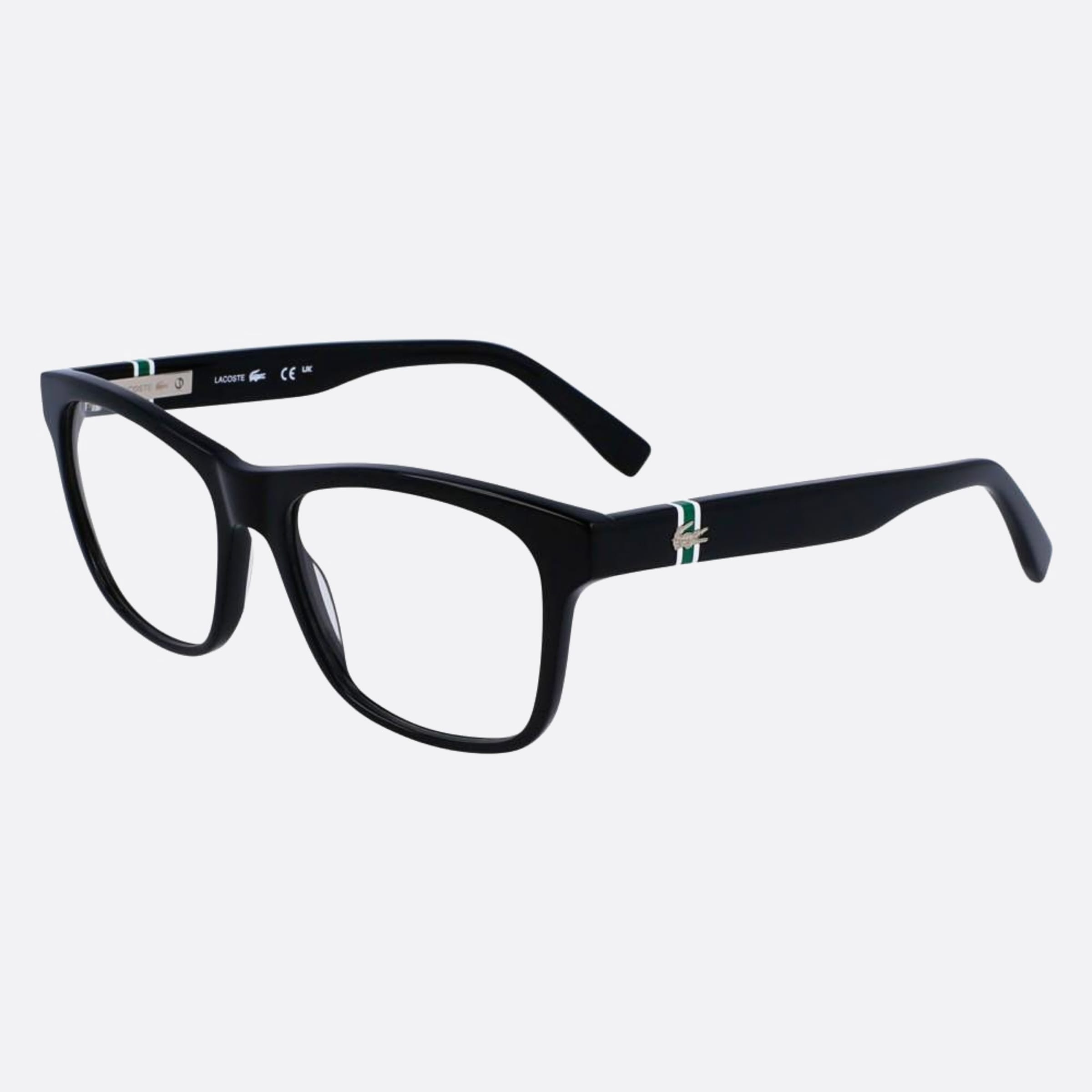 Lacoste 54mm L2933 Black Squared Unisex Eyeglasses - Side View