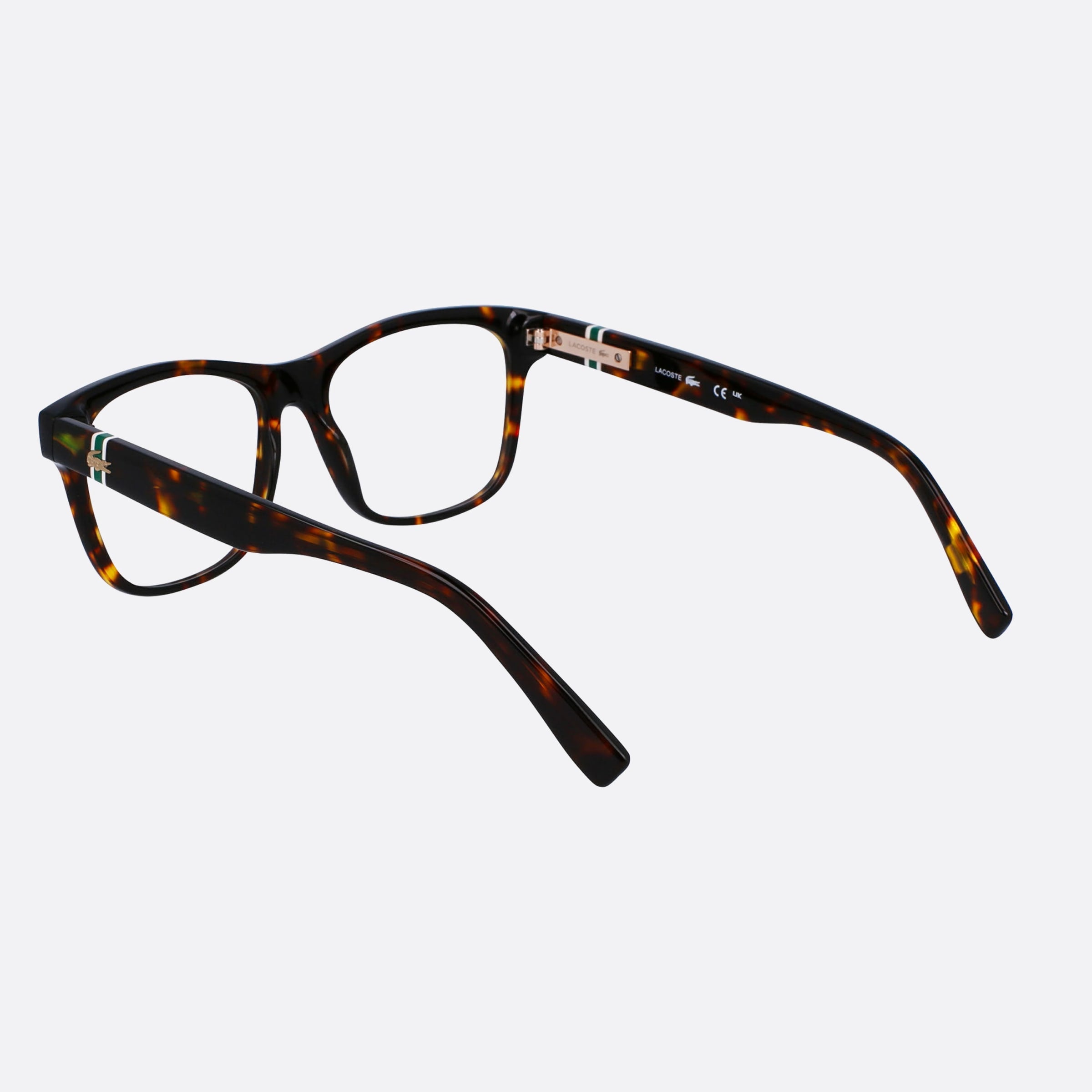 Lacoste 54mm L2933 Havana Squared Unisex Eyeglasses - Lifestyle Shot