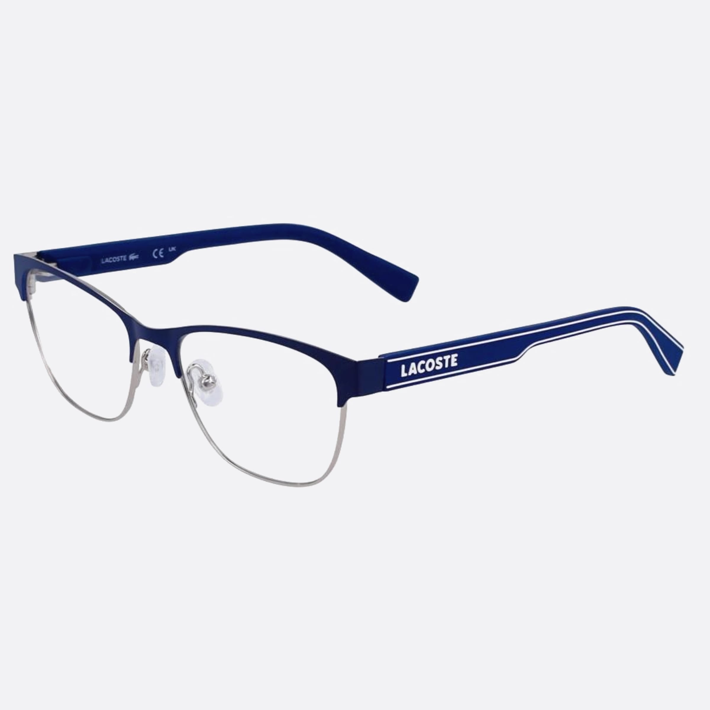 Lacoste 49mm L3112 Blue Squared Children Eyeglasses - Side View