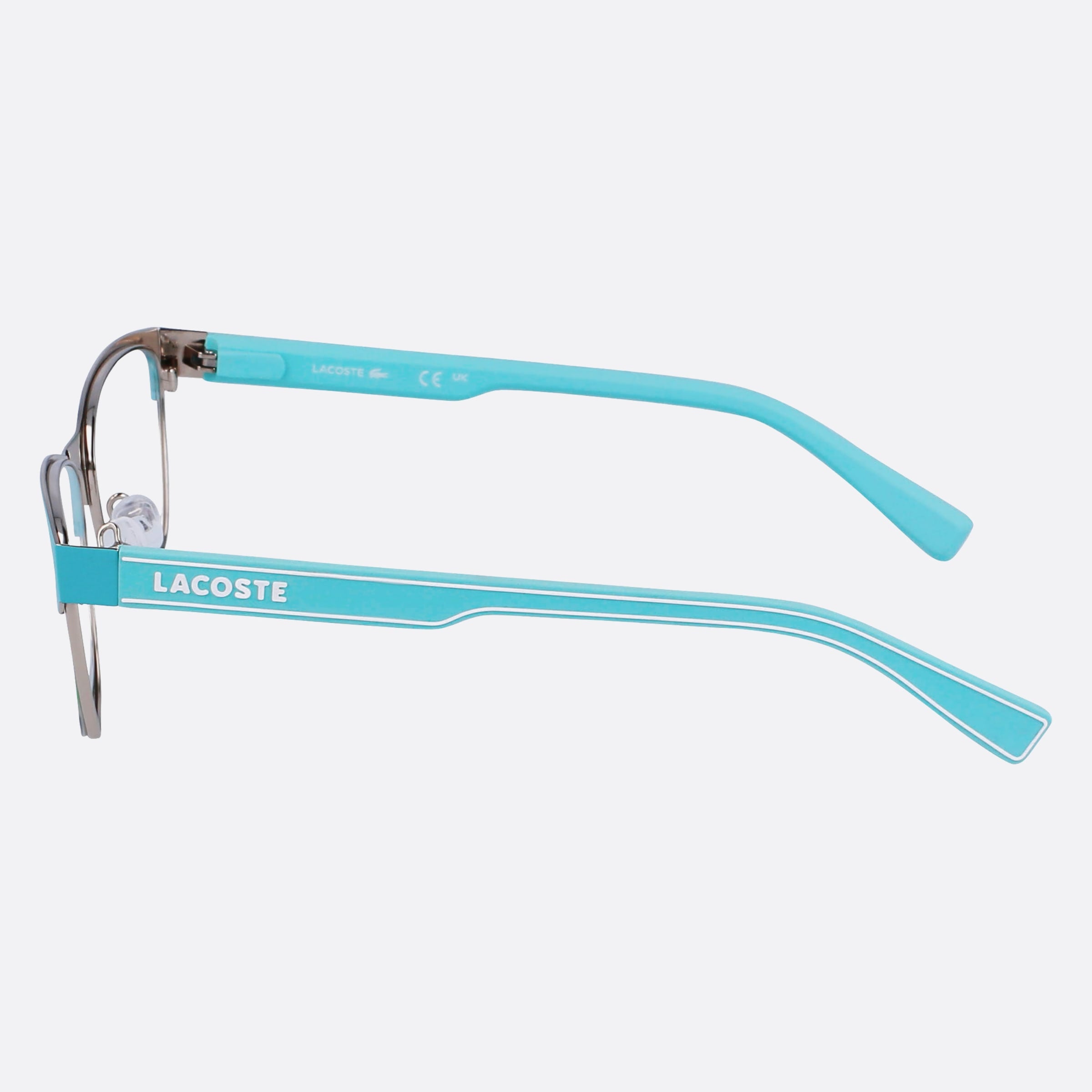 Lacoste 49mm L3112 Blue Squared Children Eyeglasses - Detail View