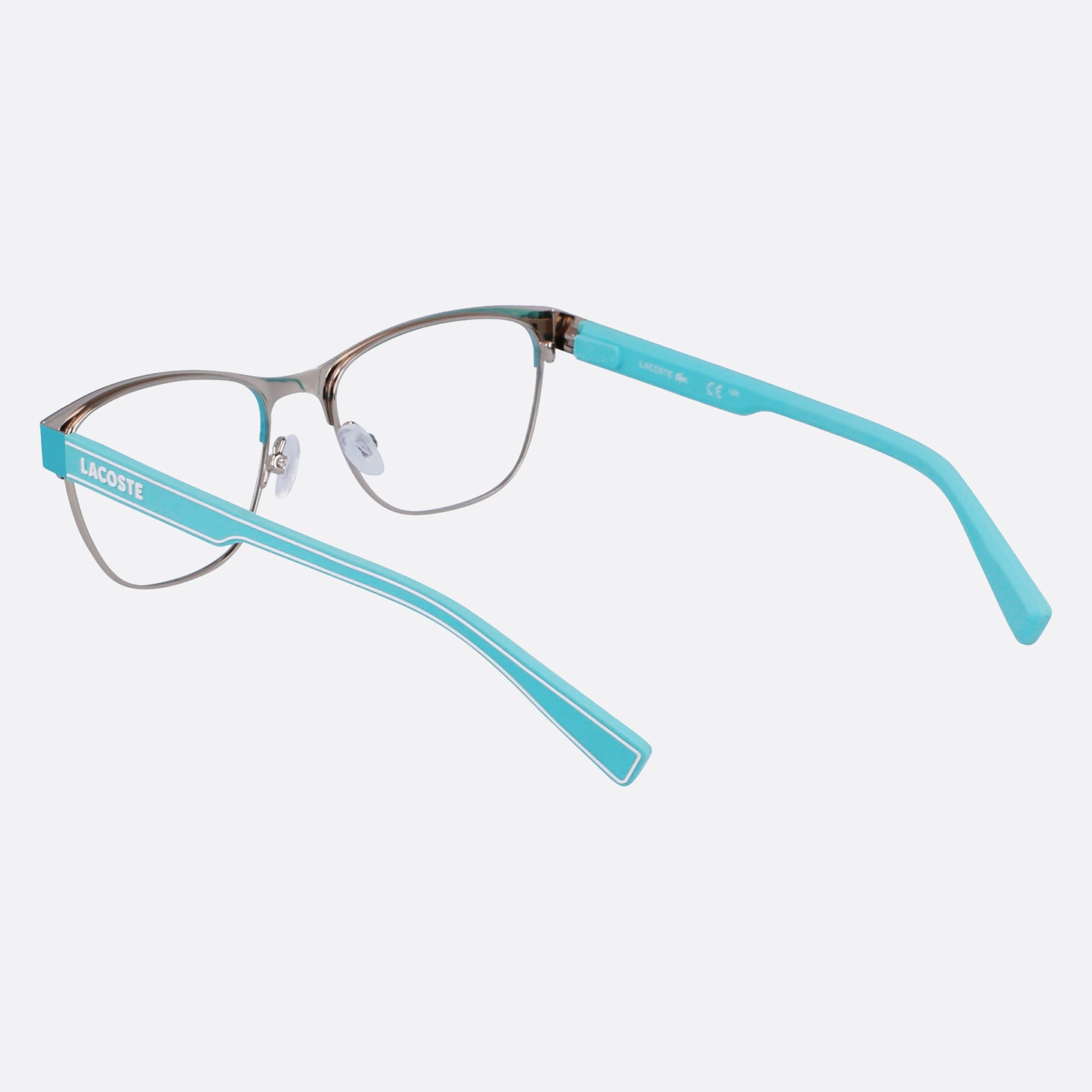 Lacoste 49mm L3112 Blue Squared Children Eyeglasses - Lifestyle Shot
