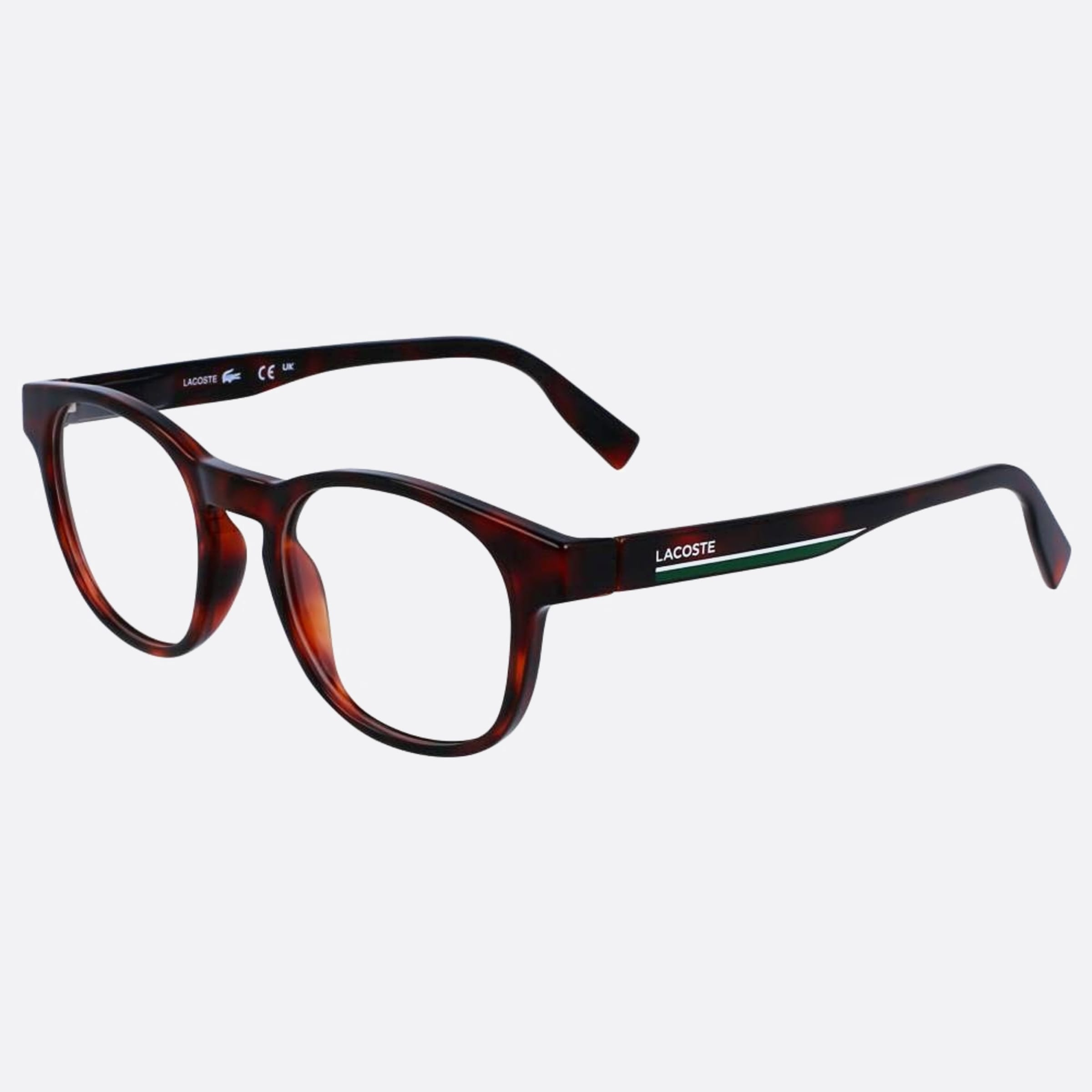 Lacoste 46mm L3654 Havana Squared Children Eyeglasses - Side View