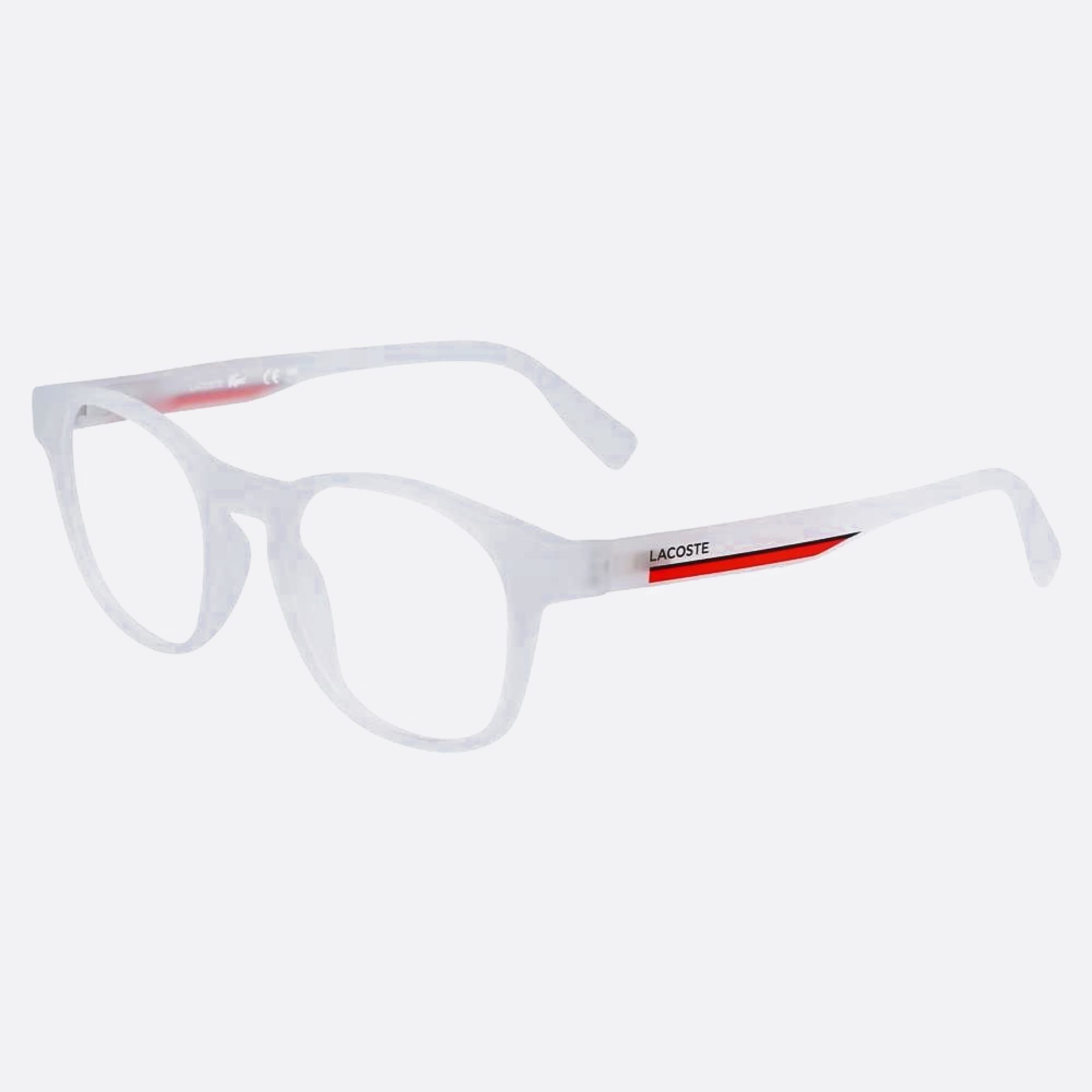Lacoste 46mm L3654 Transparent Squared Children Eyeglasses - Side View