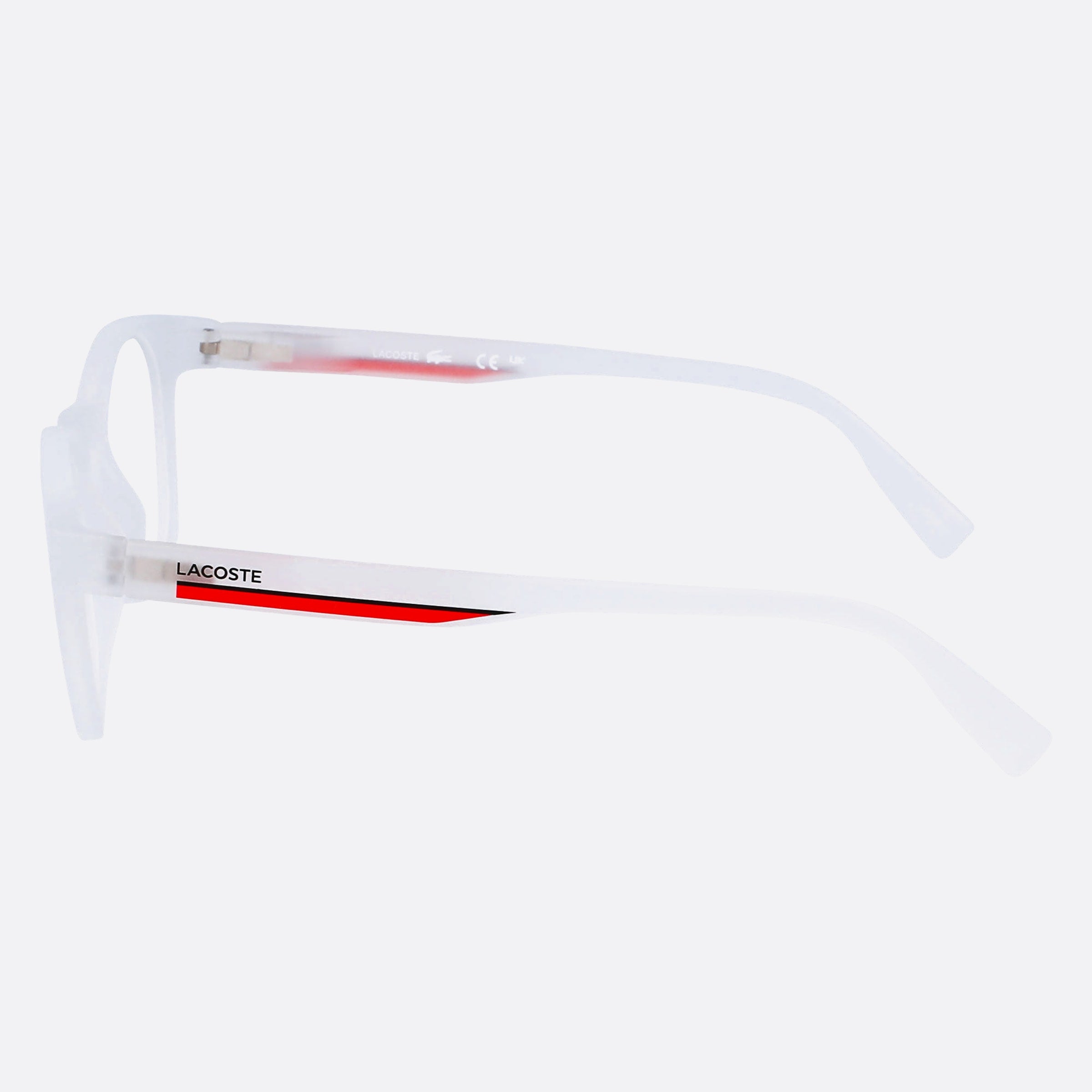 Lacoste 46mm L3654 Transparent Squared Children Eyeglasses - Detail View