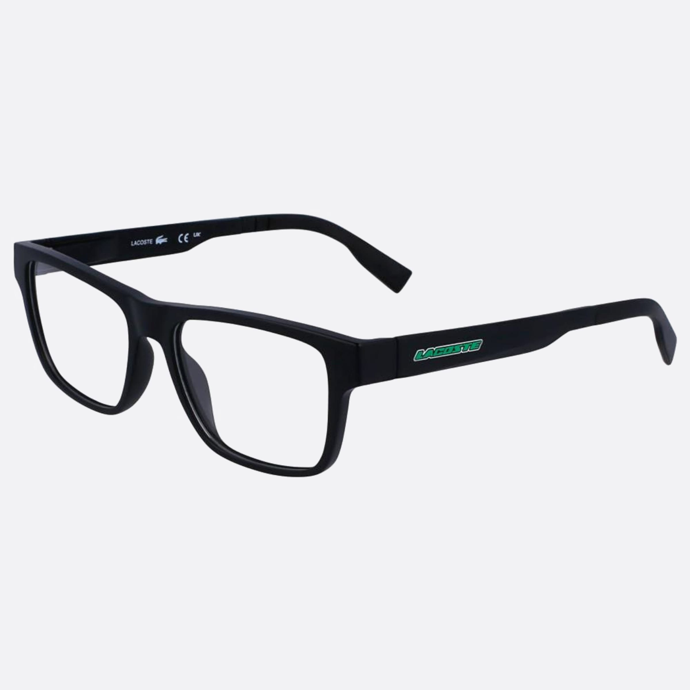 Lacoste 49mm L3655 Black Squared Children Eyeglasses - Side View