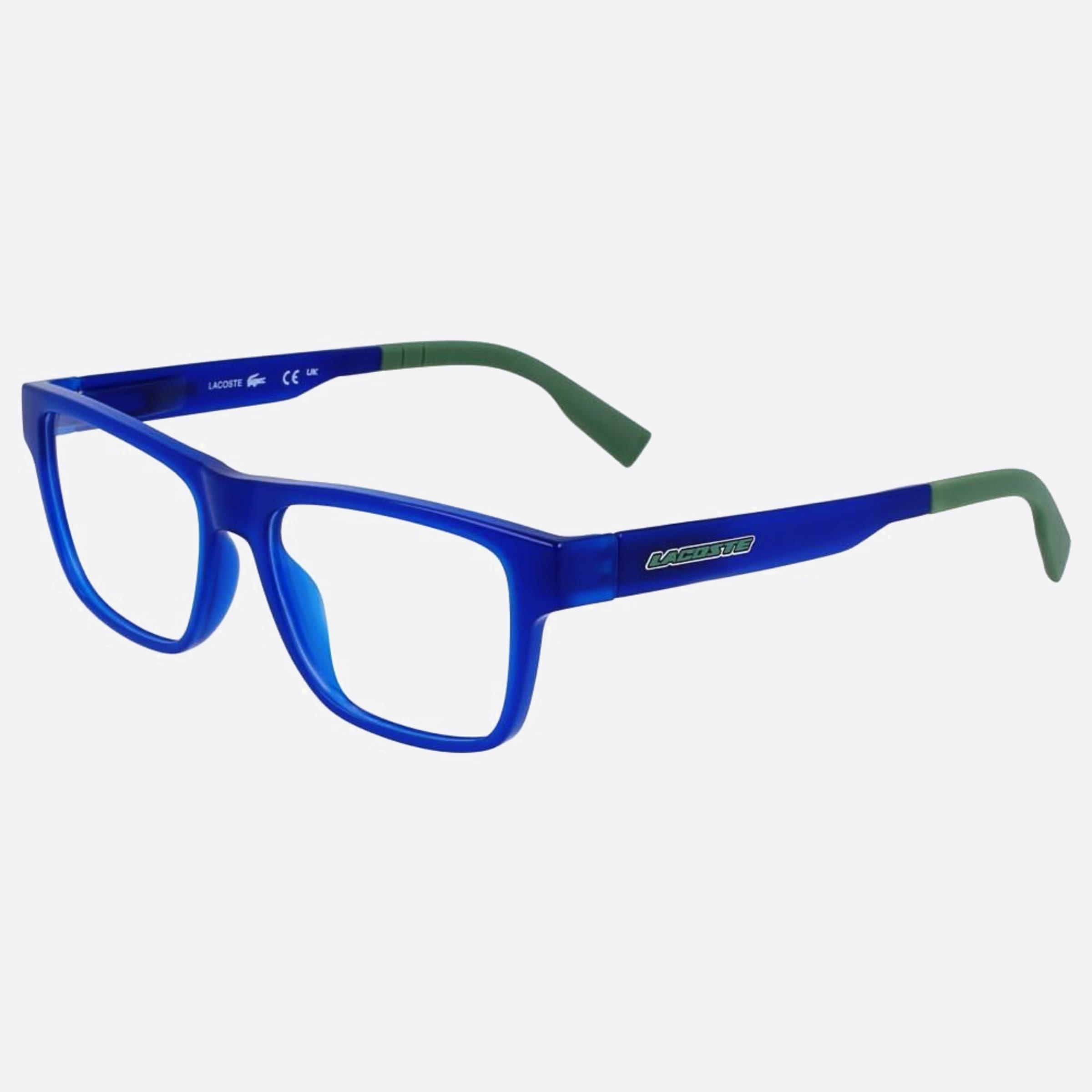 Lacoste 49mm L3655 Blue Squared Children Eyeglasses - Side View