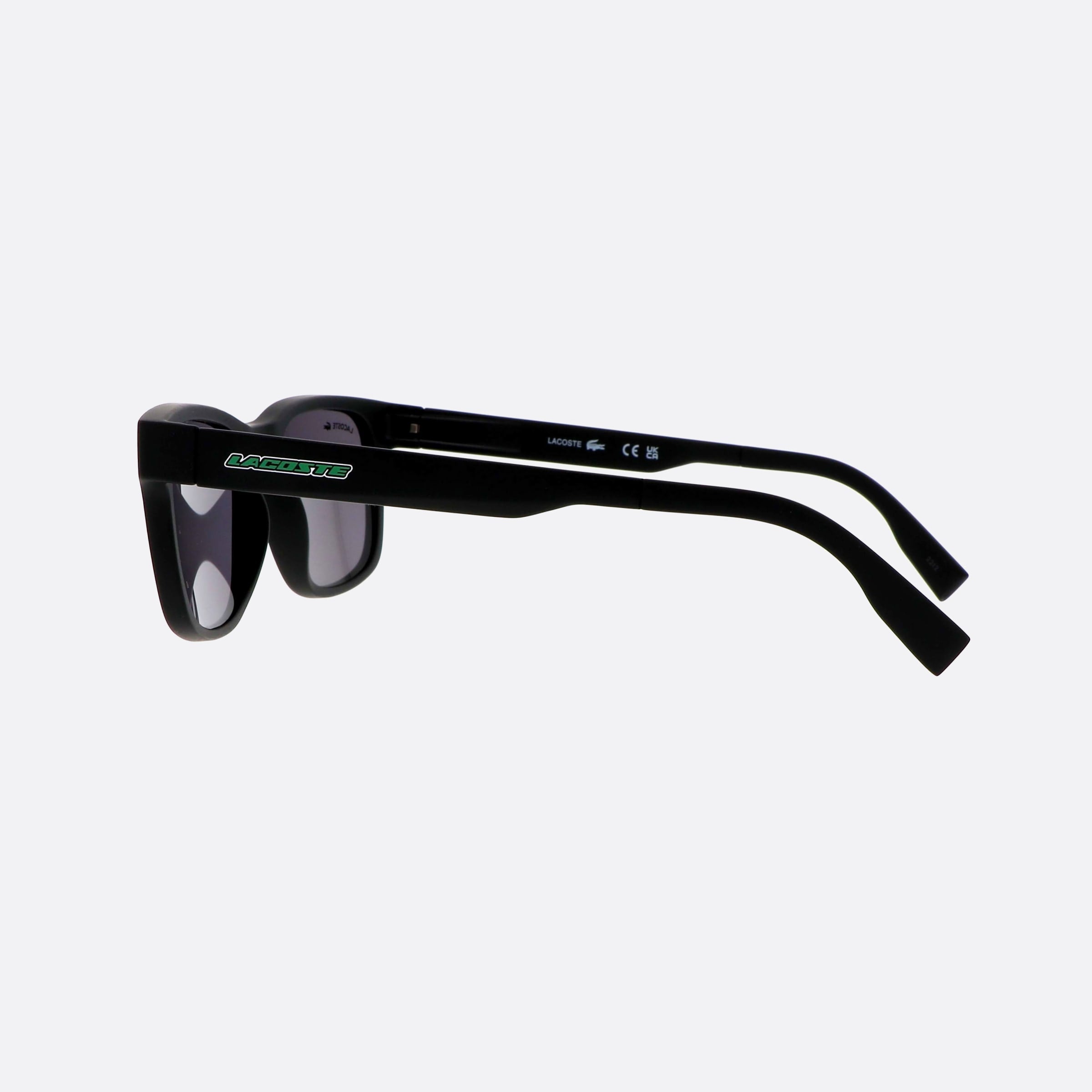 Lacoste 50mm L3656s Black Rectangle Men Sunglasses - Detail View