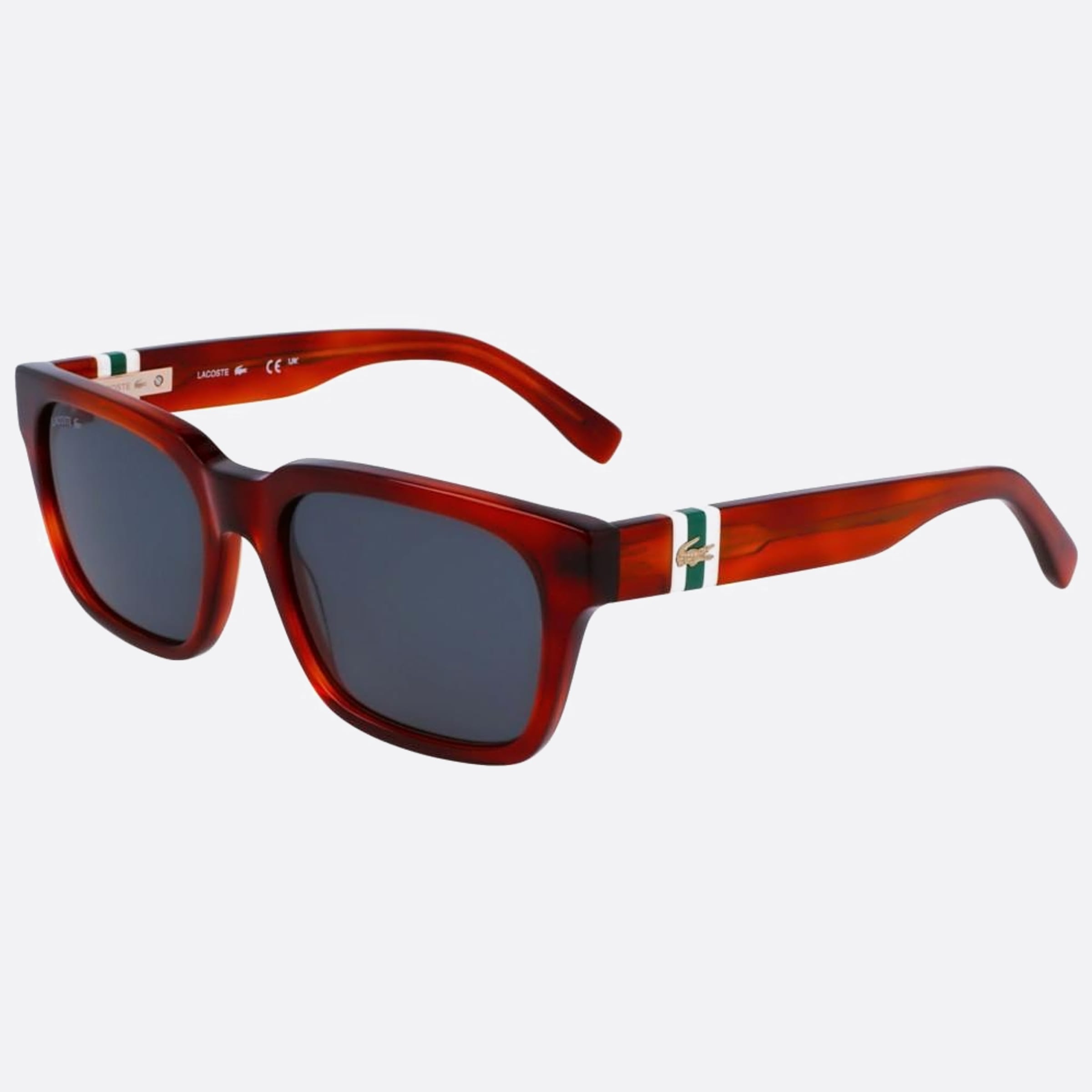 Lacoste 54mm L6007s Havana Squared Men Sunglasses - Side View