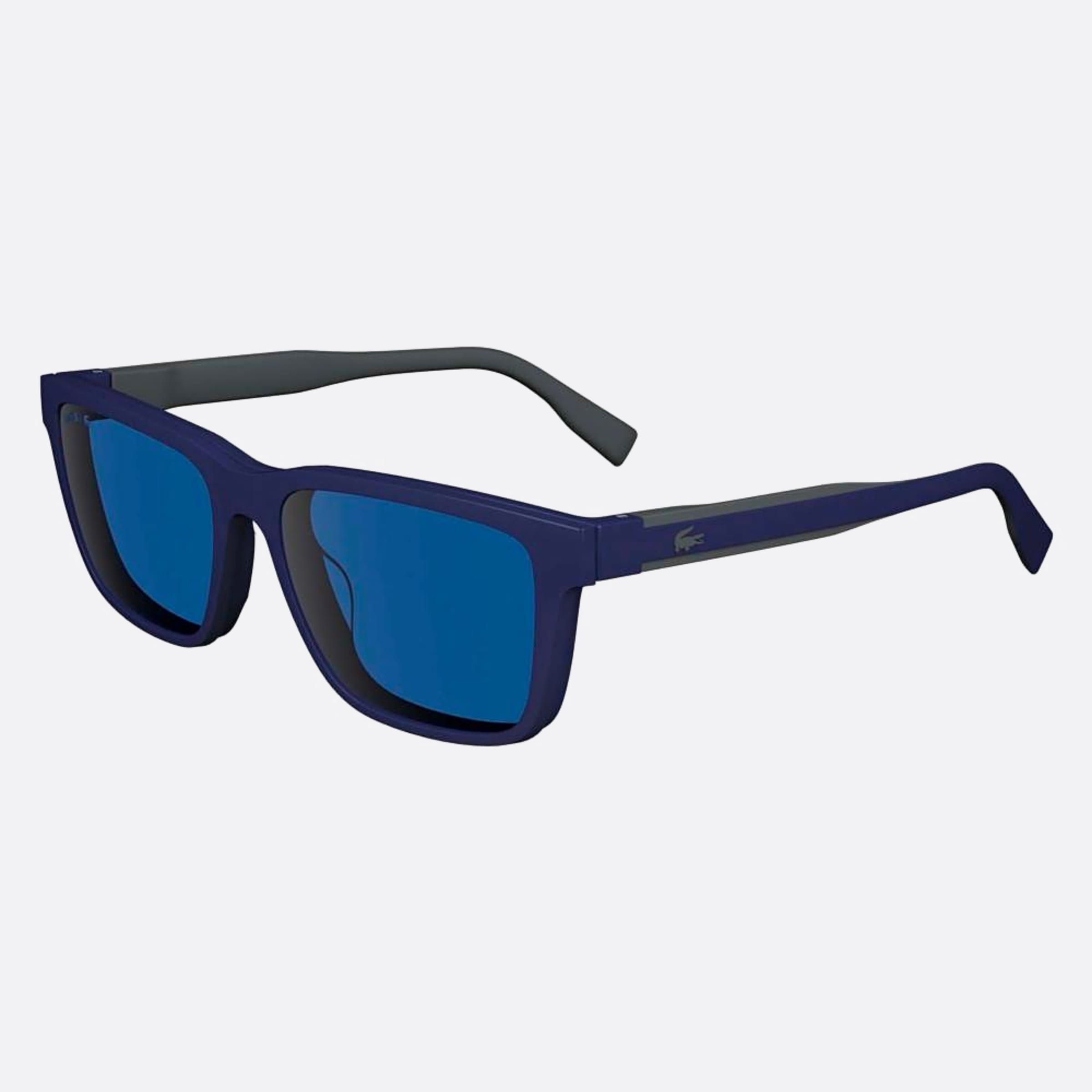 Lacoste 55mm L6010mag Set Blue Squared Men Eyeglasses - Side View