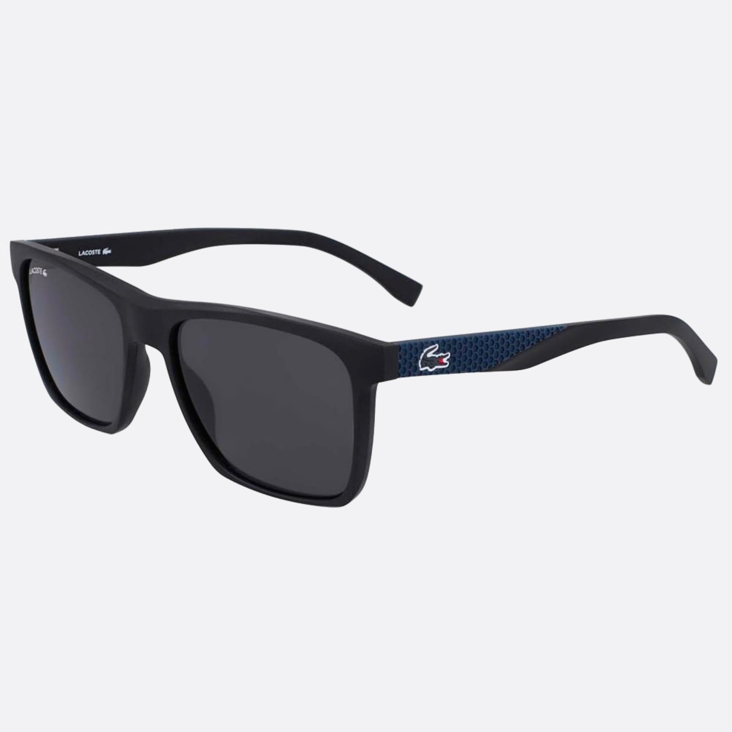 Lacoste 56mm L900s Black Geometric Men Sunglasses - Side View