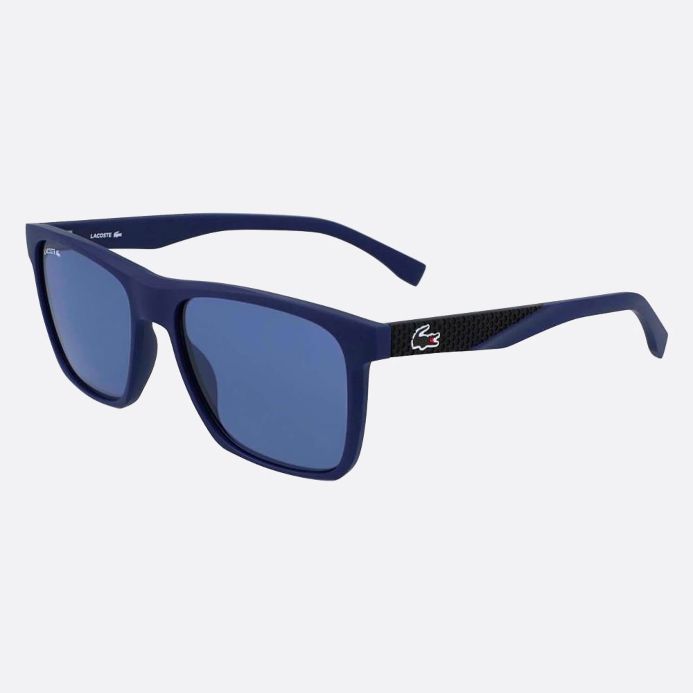 Lacoste 56mm L900s Blue Geometric Men Sunglasses - Side View