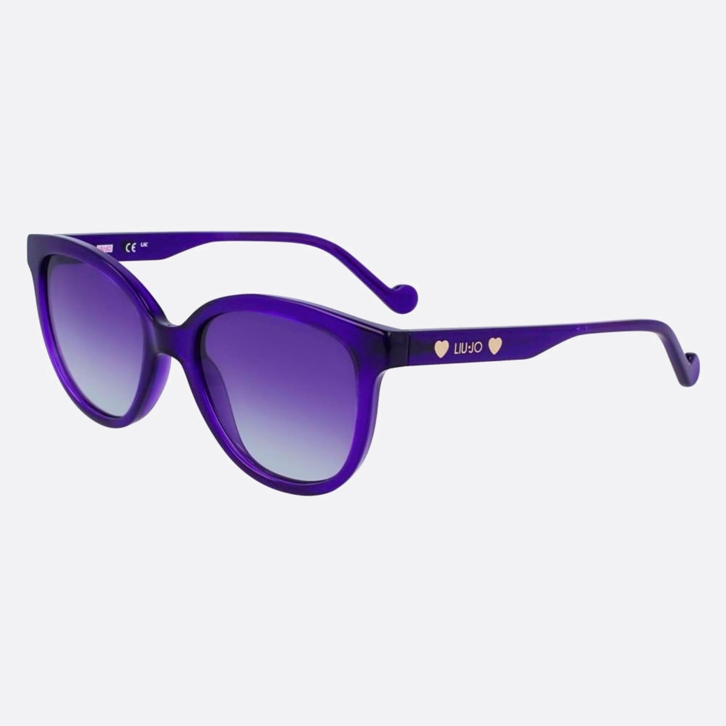 Liu 51mm Junior Violet Squared Children Sunglasses - Side View