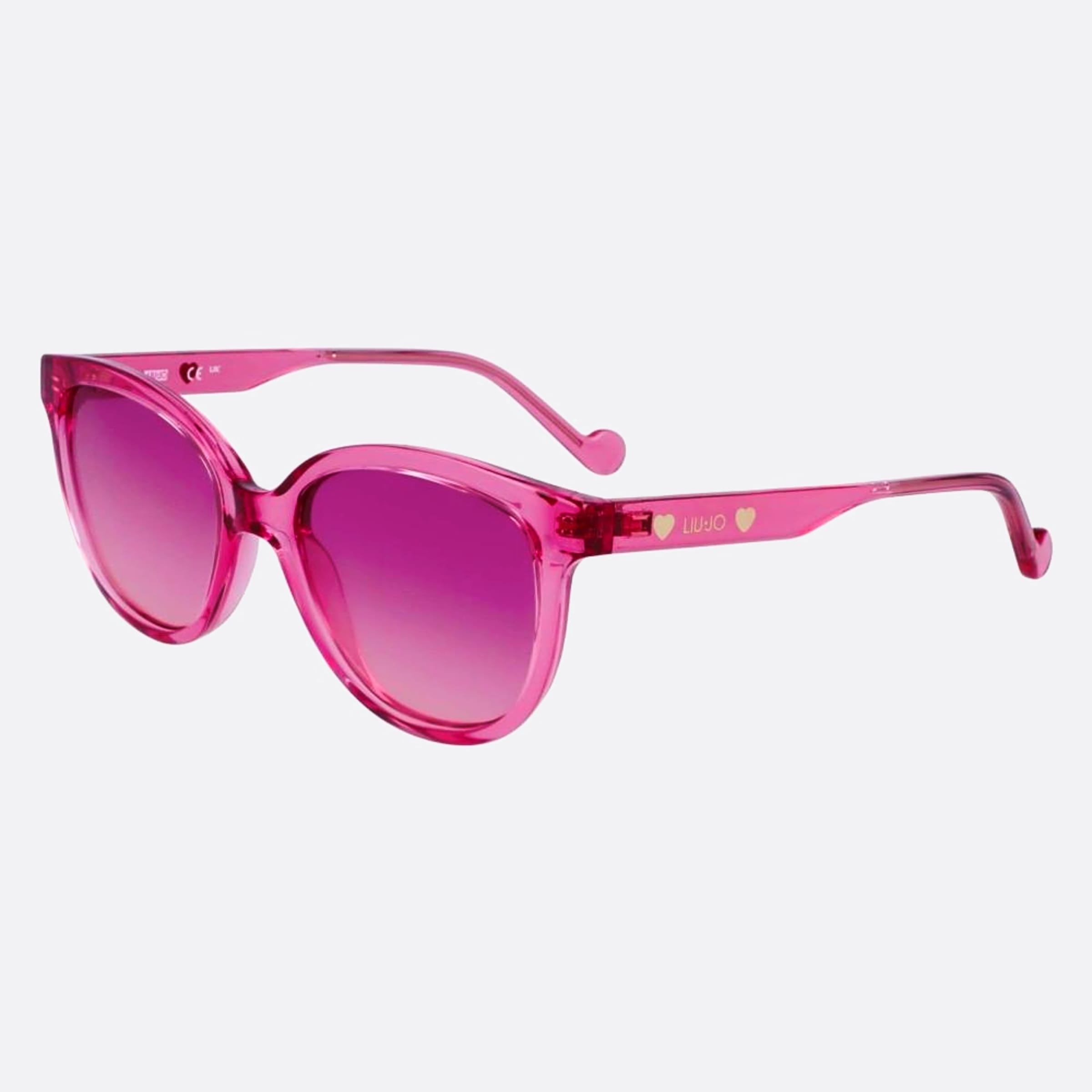 Liu 51mm Junior Pink Squared Children Sunglasses - Side View