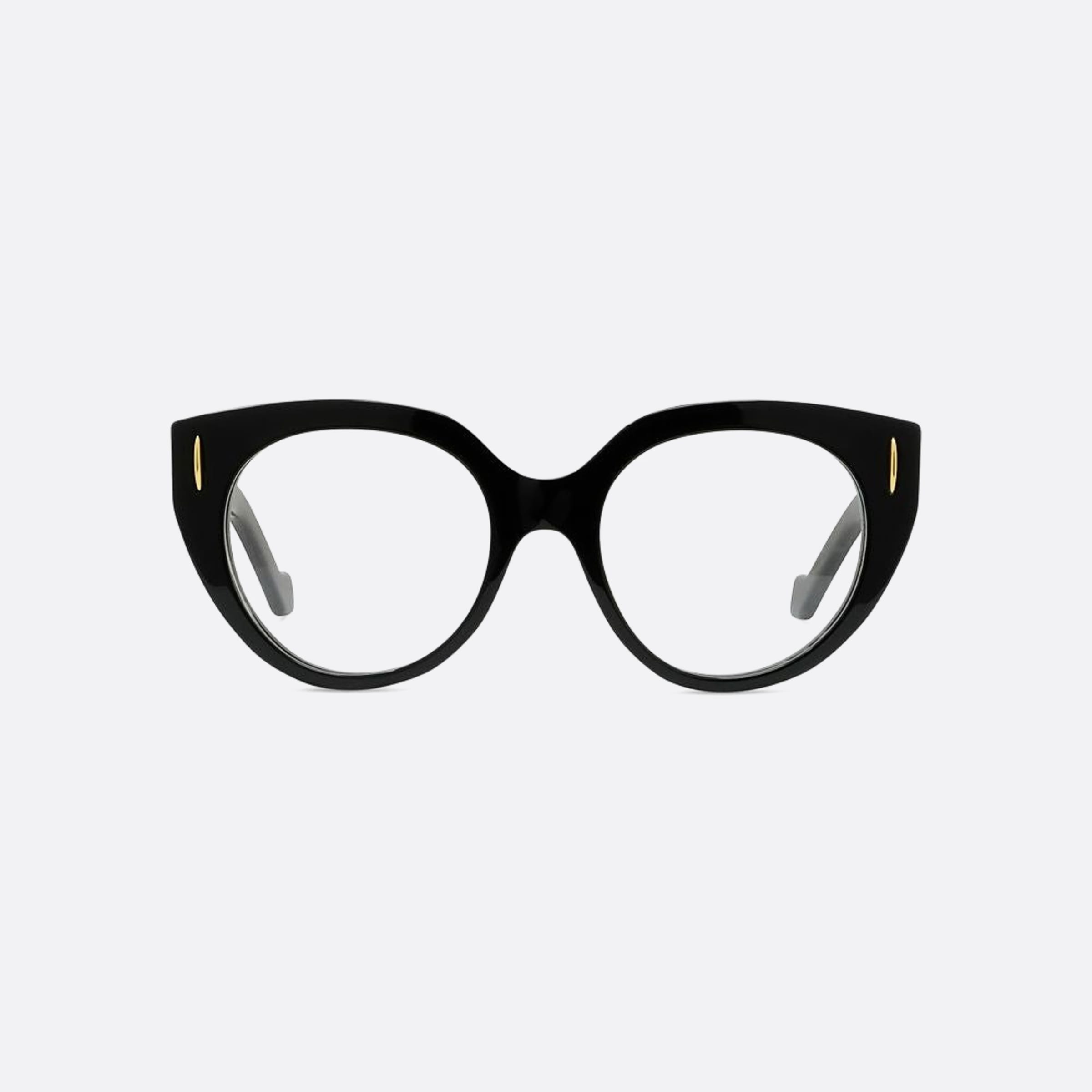 Loewe 51mm Anagram Black Geometric Women Eyeglasses - Main View