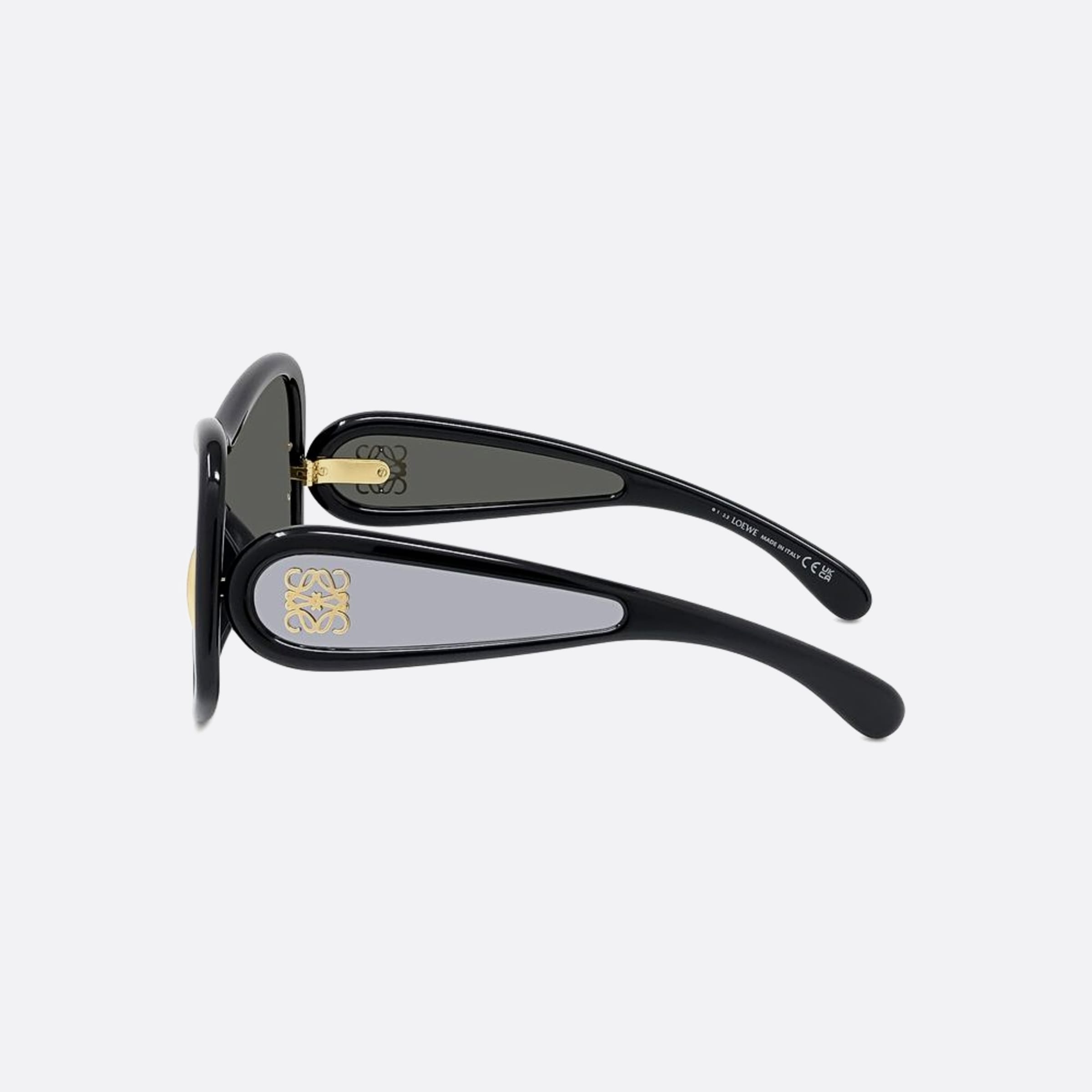 Loewe Anagram 01c Black Shield Women Sunglasses - Detail View