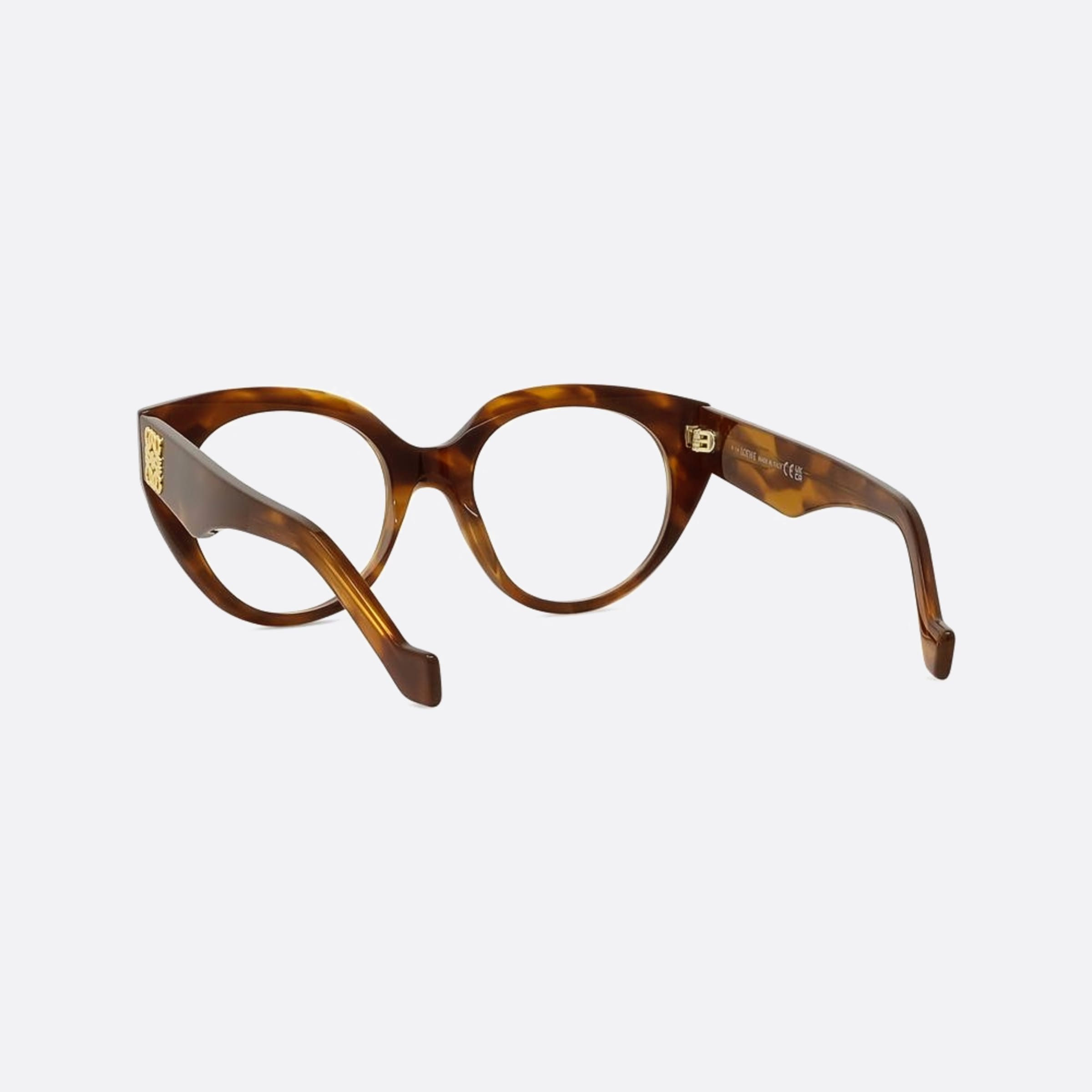 Loewe 51mm Anagram Havana Geometric Women Eyeglasses - Lifestyle Shot