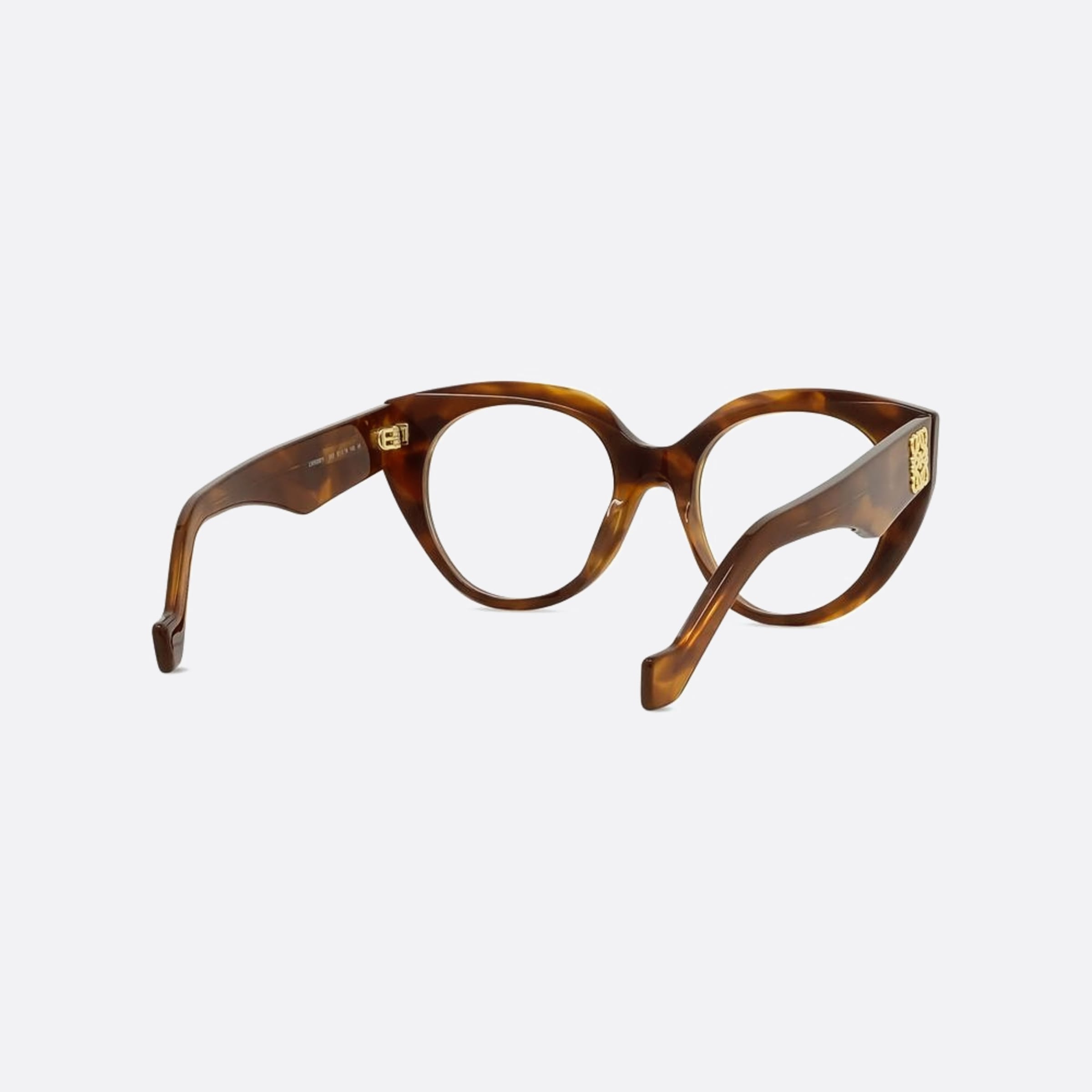 Loewe 51mm Anagram Havana Geometric Women Eyeglasses - Additional Angle