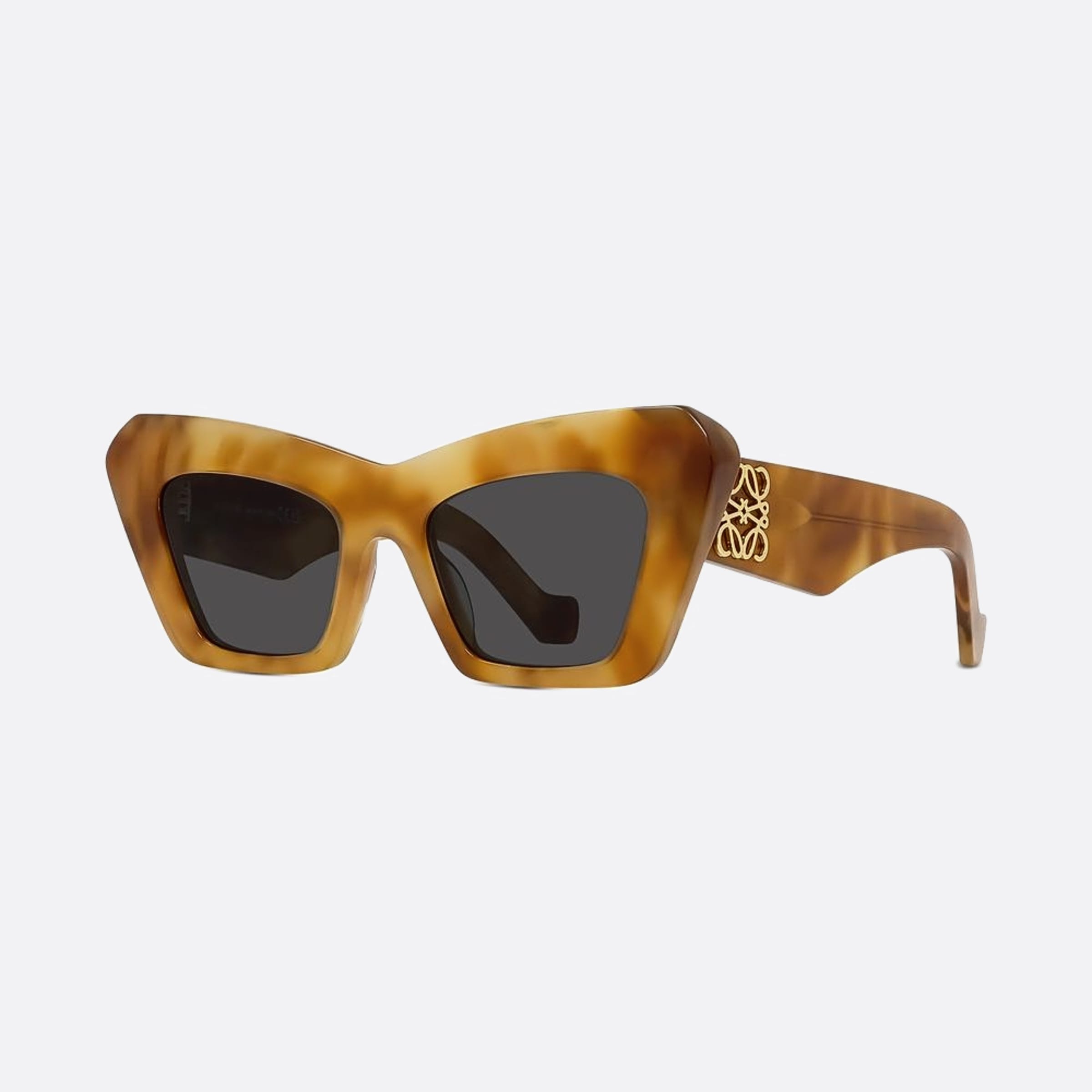 Loewe 51mm Anagram 53a Havana Other Women Sunglasses - Side View
