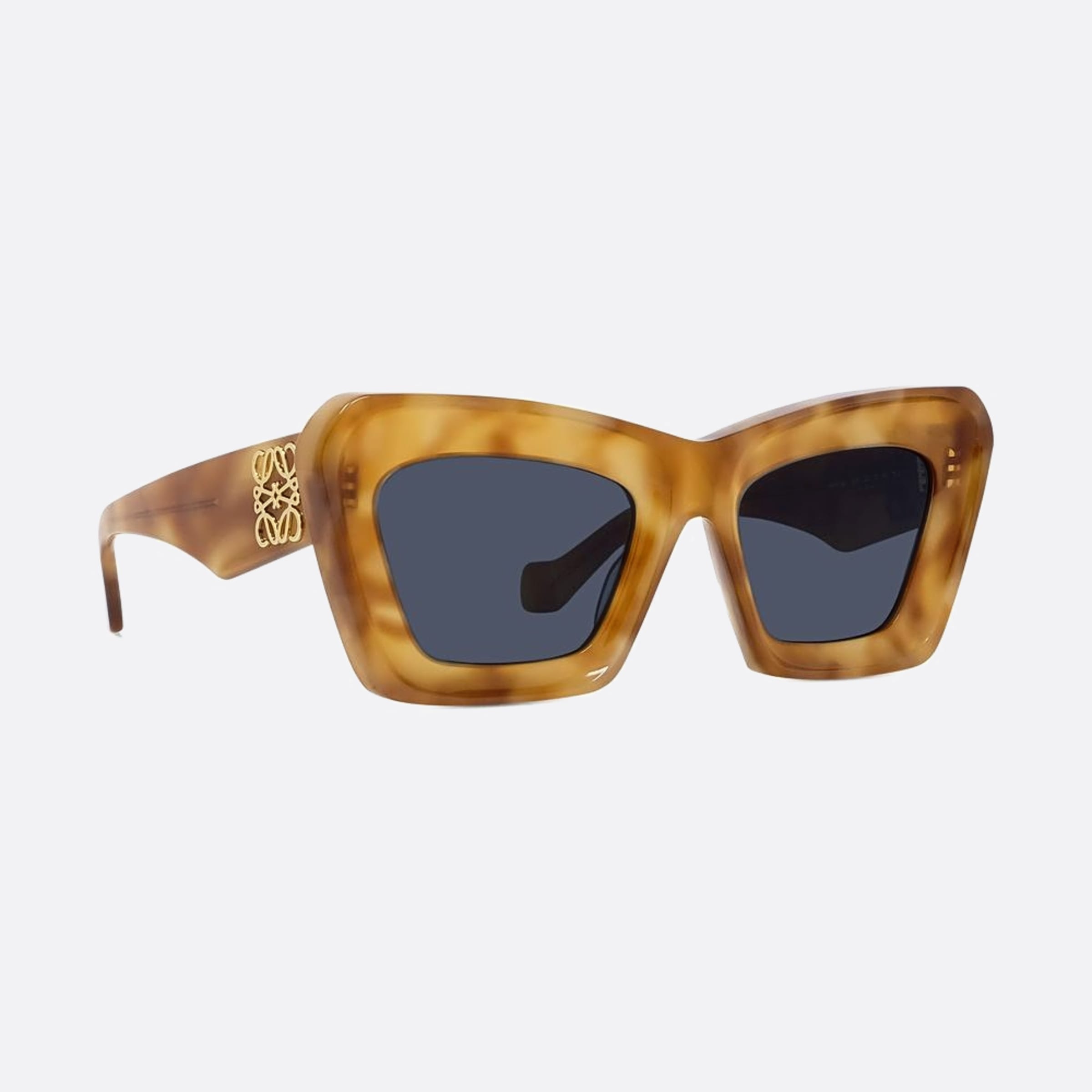 Loewe 52mm Women's Anagram 53v Havana Cat Eye Sunglasses - Additional Angle