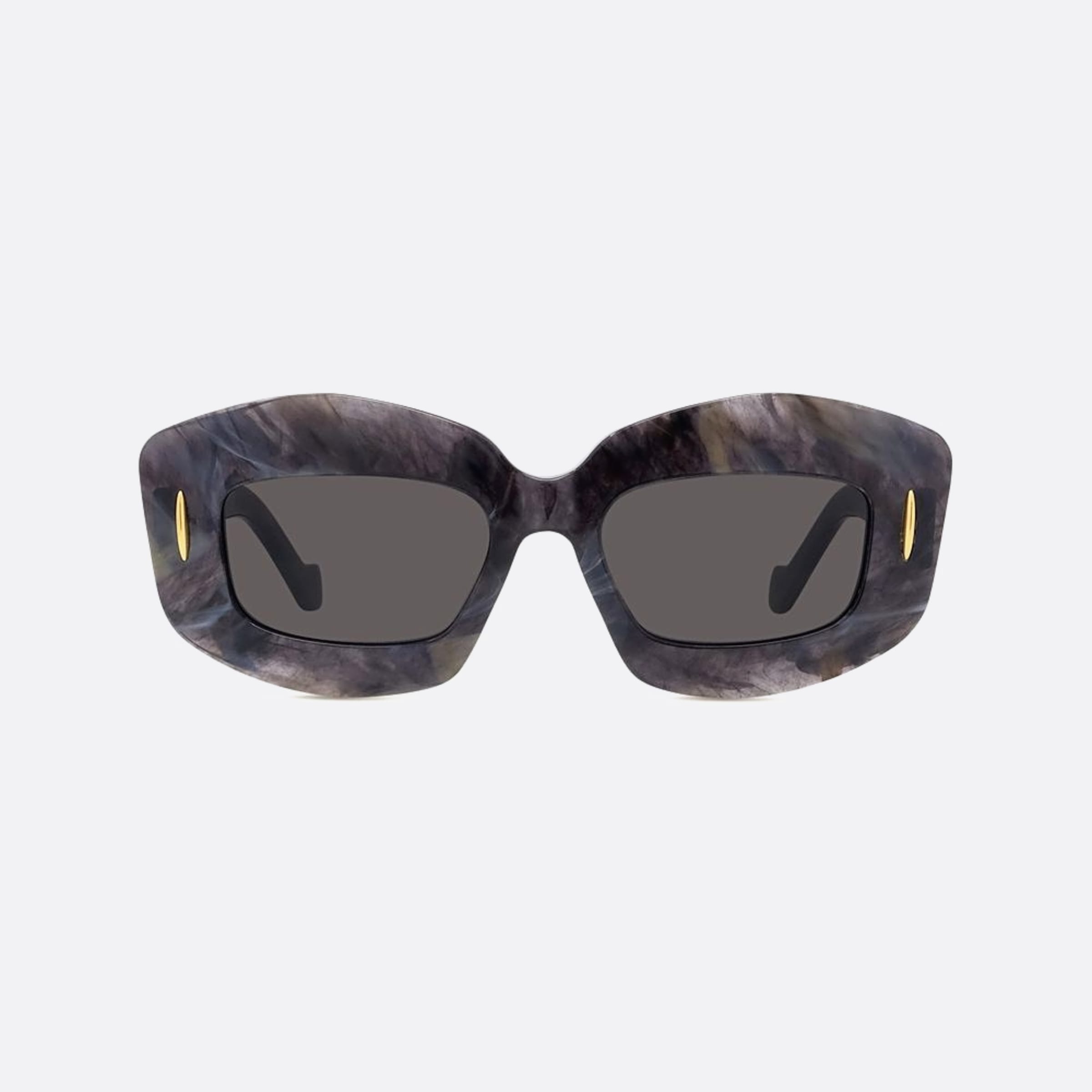 Loewe 49mm Anagram 63a Black Rectangle Women Sunglasses - Main View