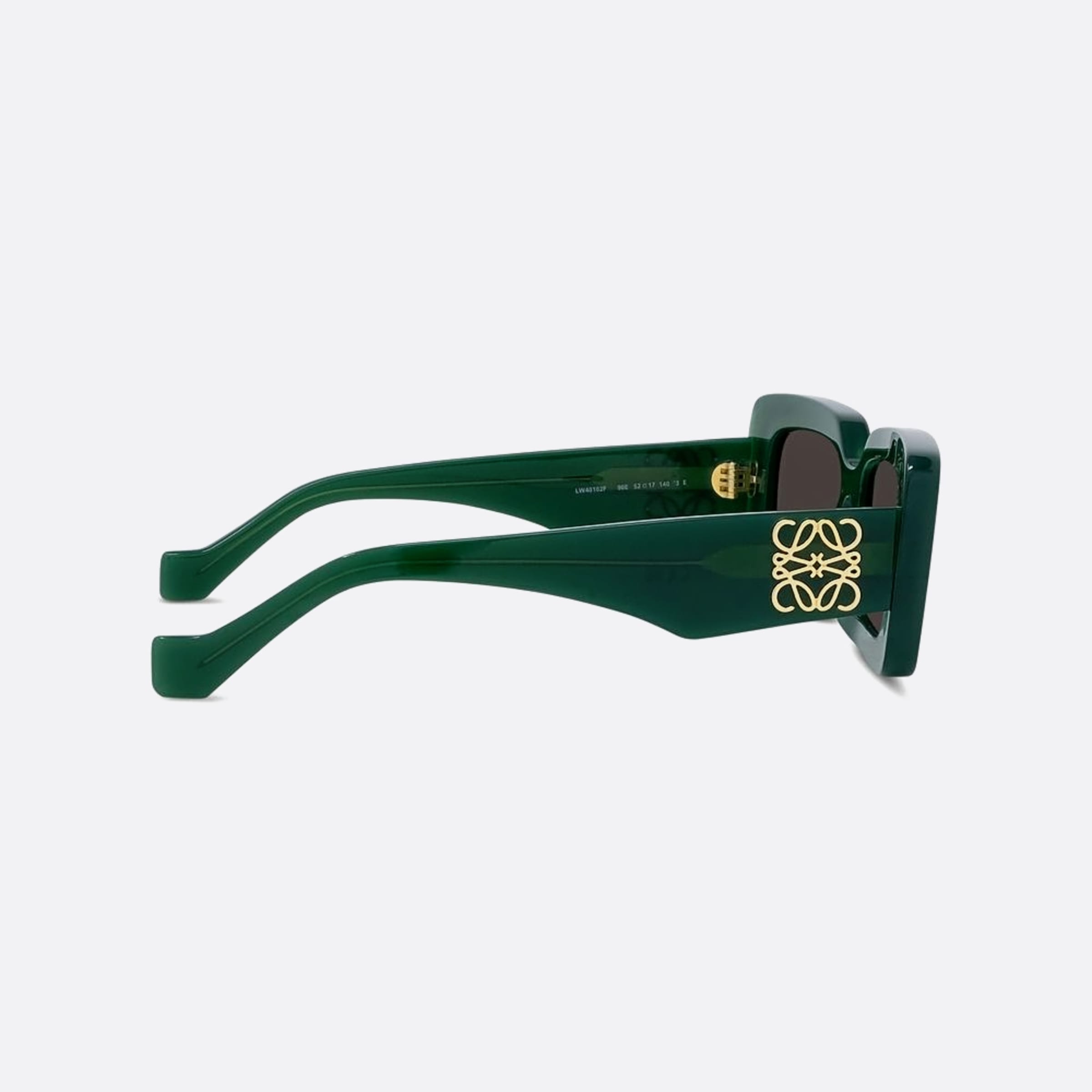 Loewe 52mm Anagram 96e Green Geometric Women Sunglasses - Additional Angle