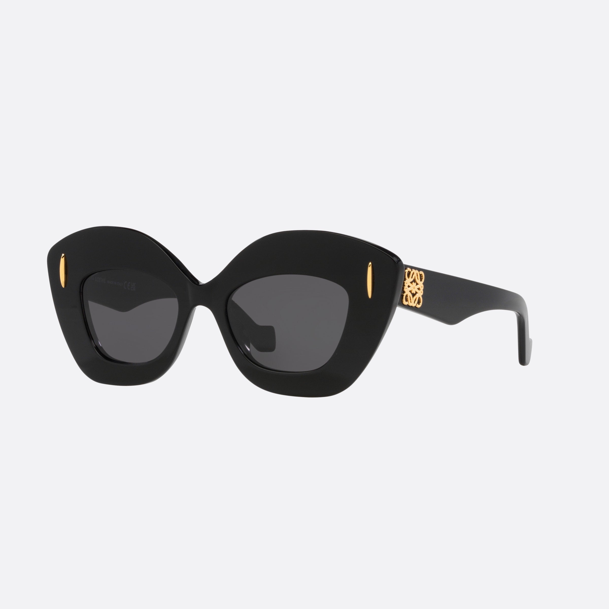 Loewe 48mm Anagram Lw40127i 01a Black Cat Eye Women Sunglasses - Main View