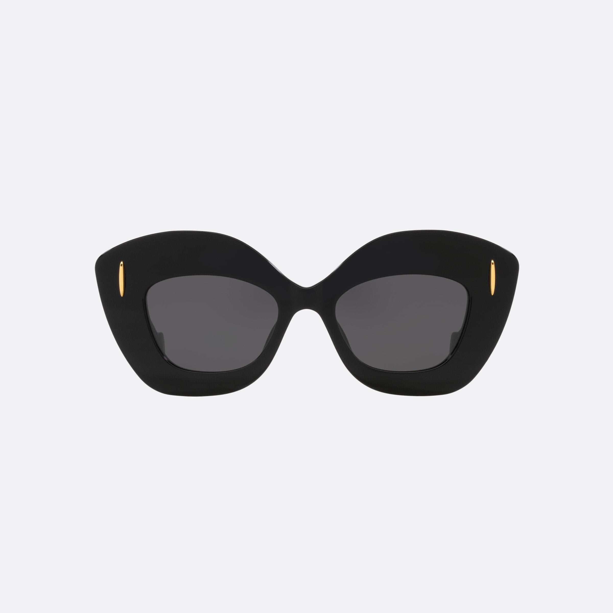 Loewe 48mm Anagram Lw40127i 01a Black Cat Eye Women Sunglasses - Side View