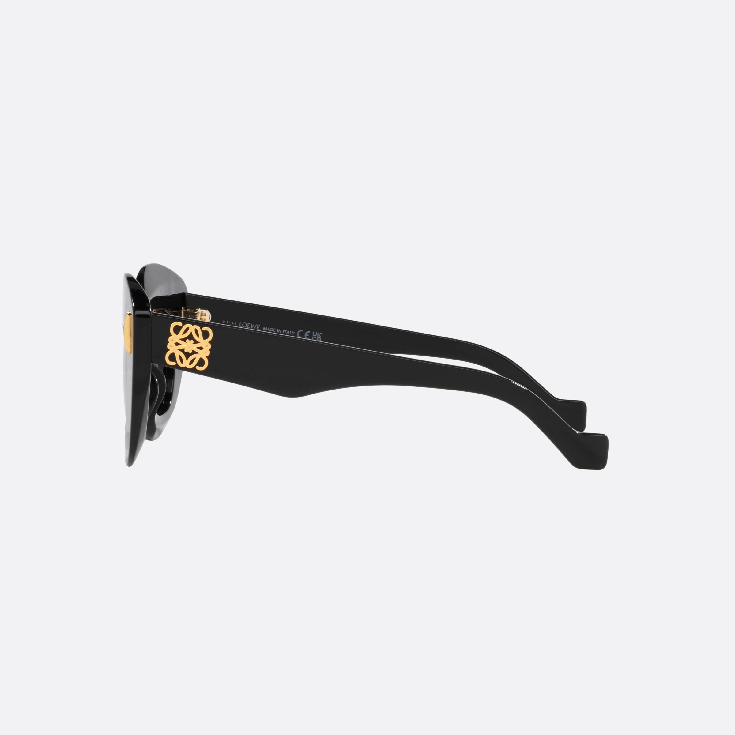Loewe 48mm Anagram Lw40127i 01a Black Cat Eye Women Sunglasses - Detail View
