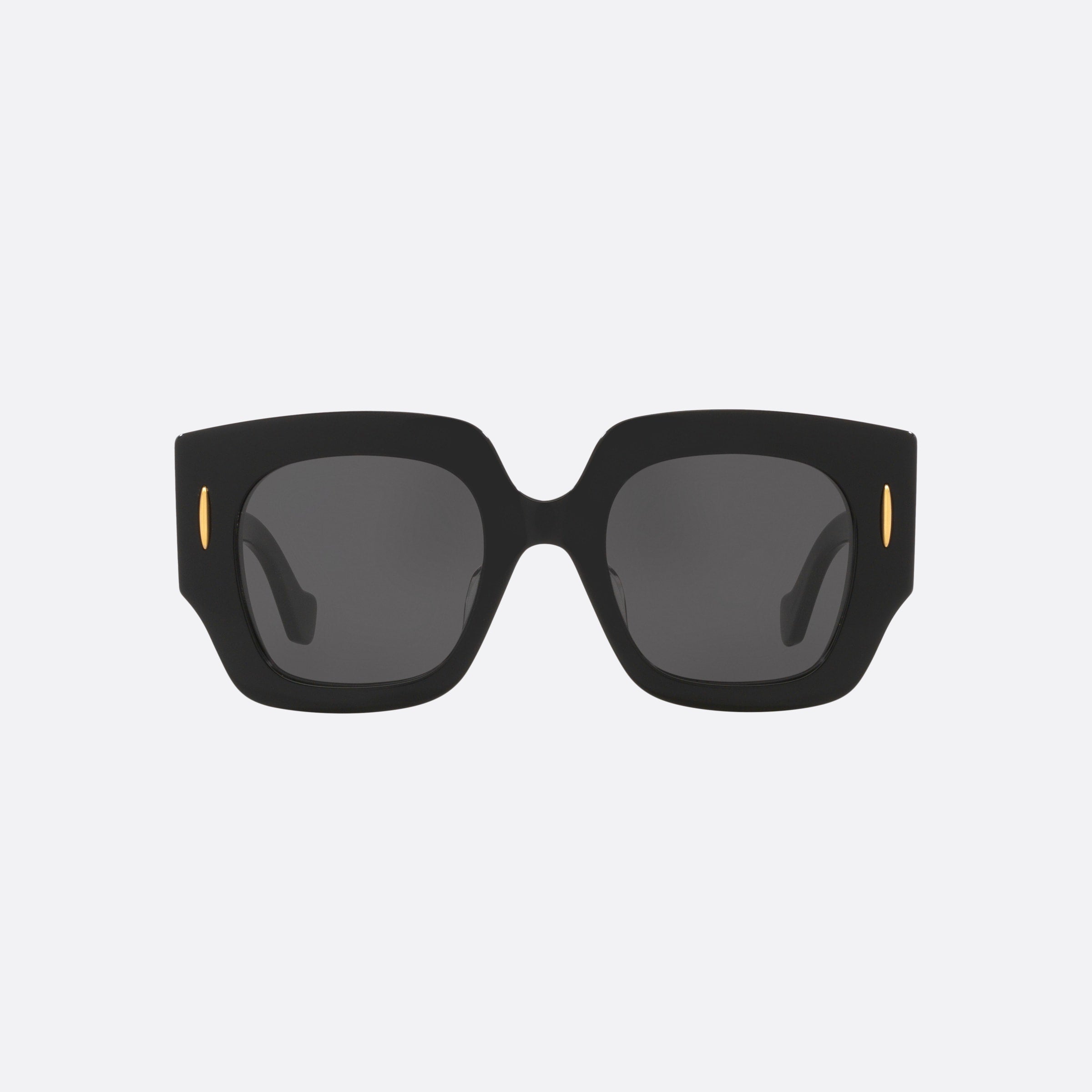 Loewe 50mm Anagram Lw40129u 01a Black Irregular Women Sunglasses - Side View