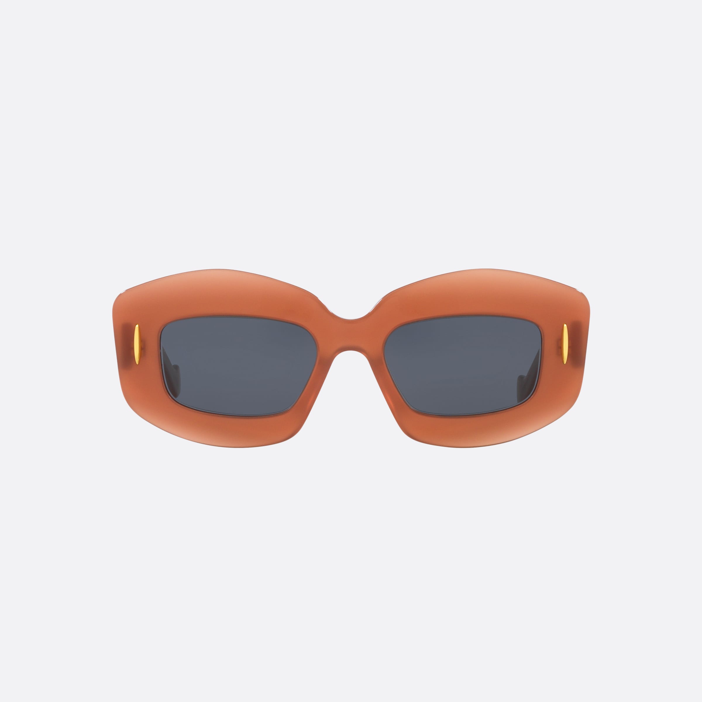 Loewe 49mm Chunky Anagram Lw40114i Red Rectangle Women Sunglasses - Side View