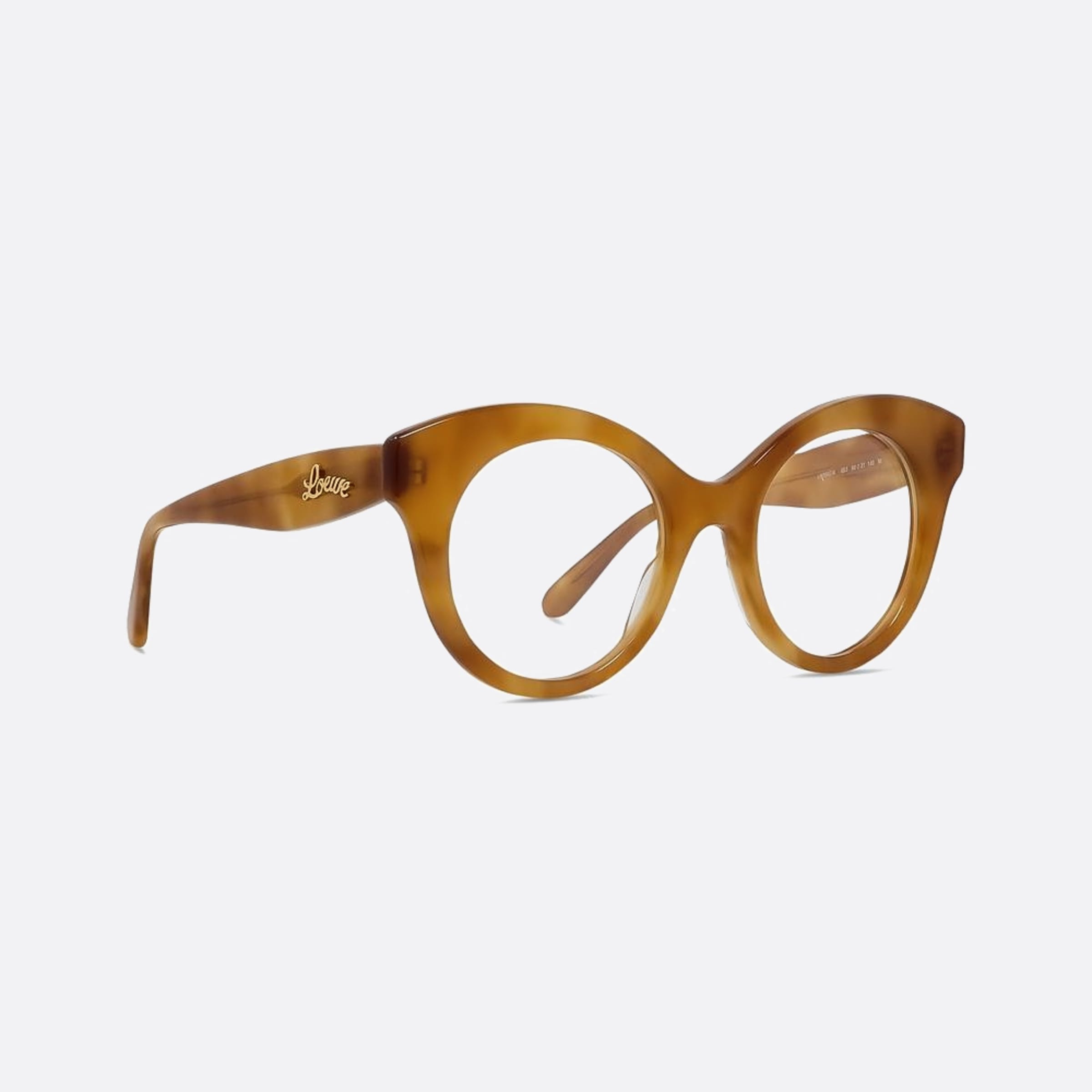 Loewe 50mm Curvy Havana Pantos Unisex Eyeglasses - Additional Angle
