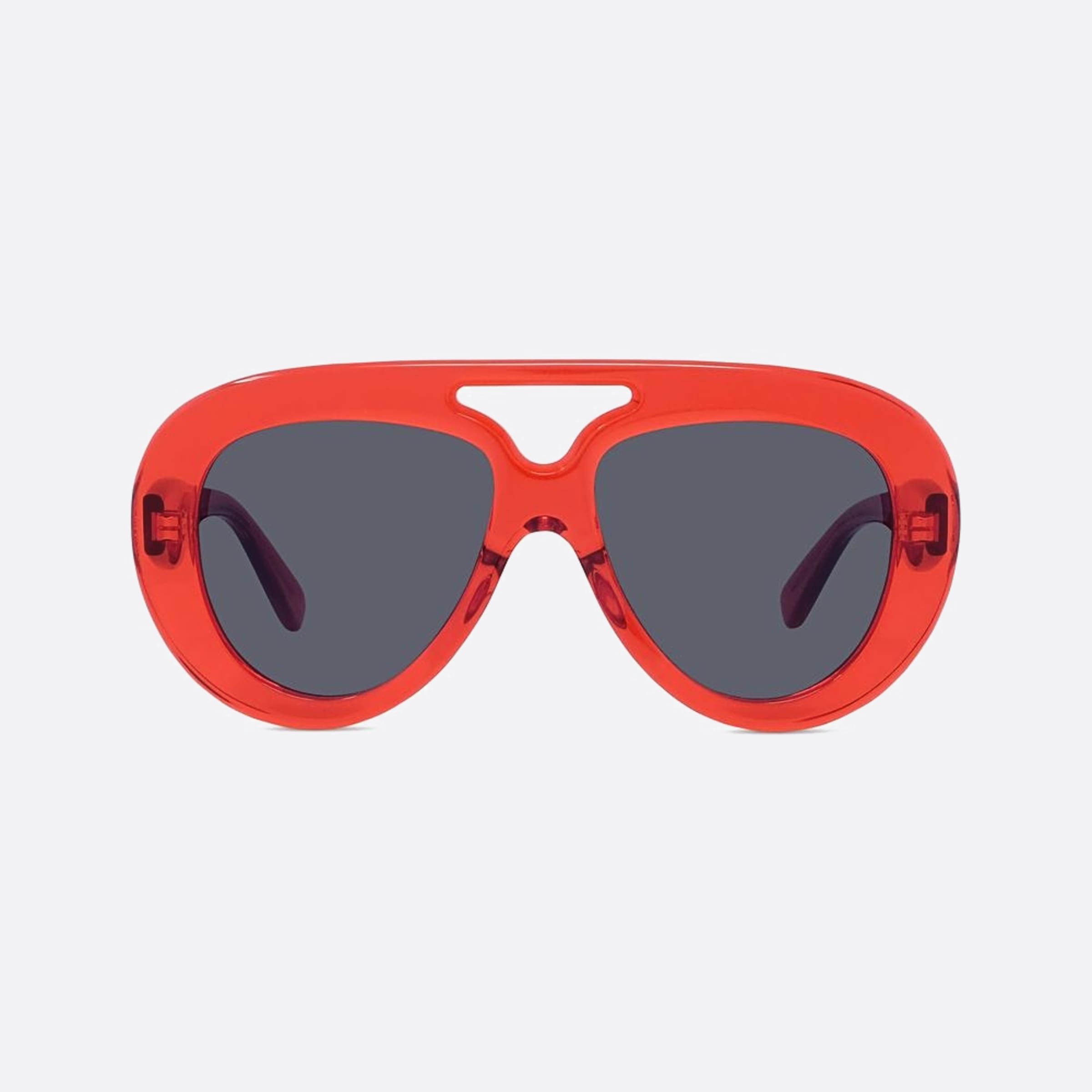 Loewe 55mm Curvy 66a Red Pilot Men Sunglasses - Main View