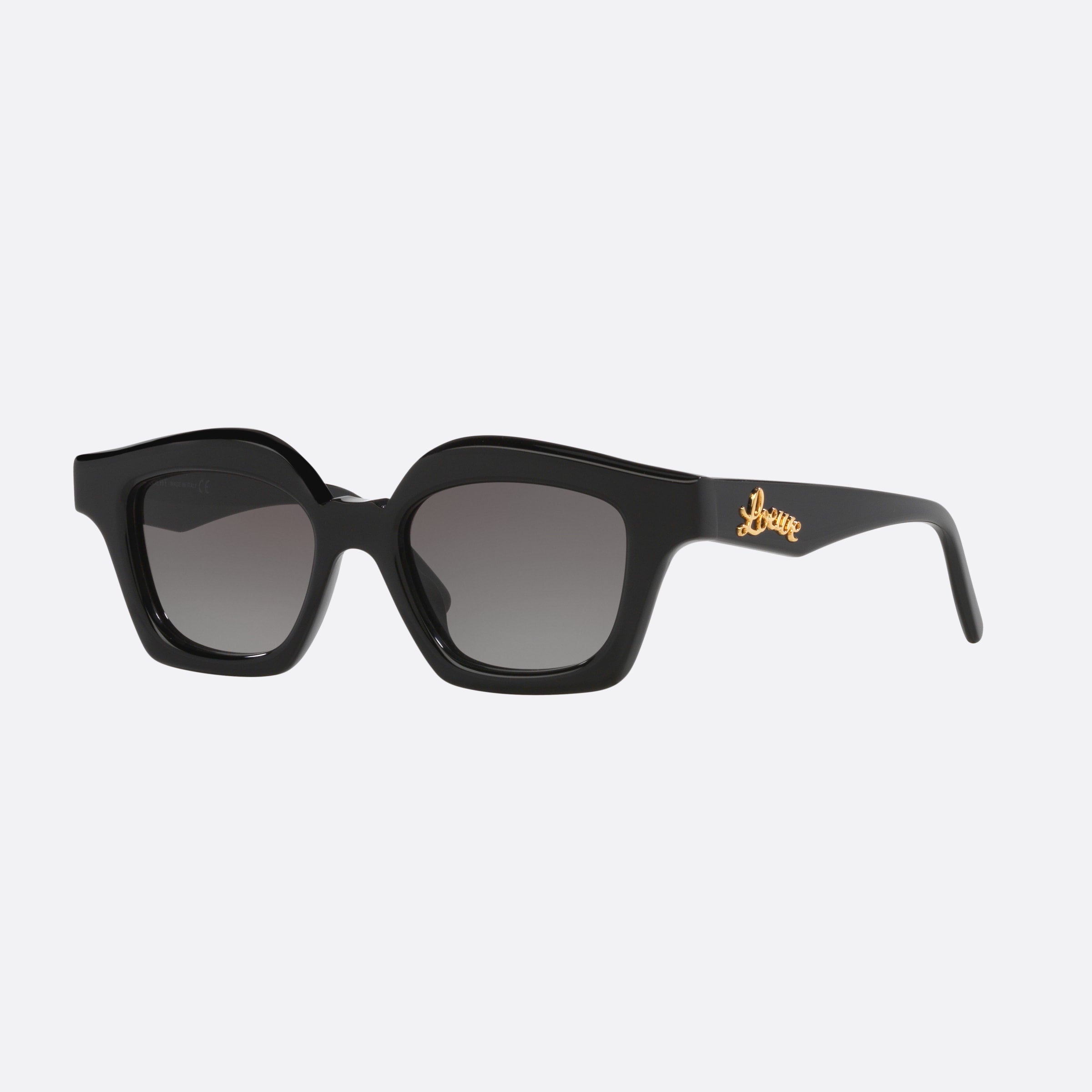 Loewe 49mm Curvy Lw40078i Black Rectangle Women Sunglasses - Main View