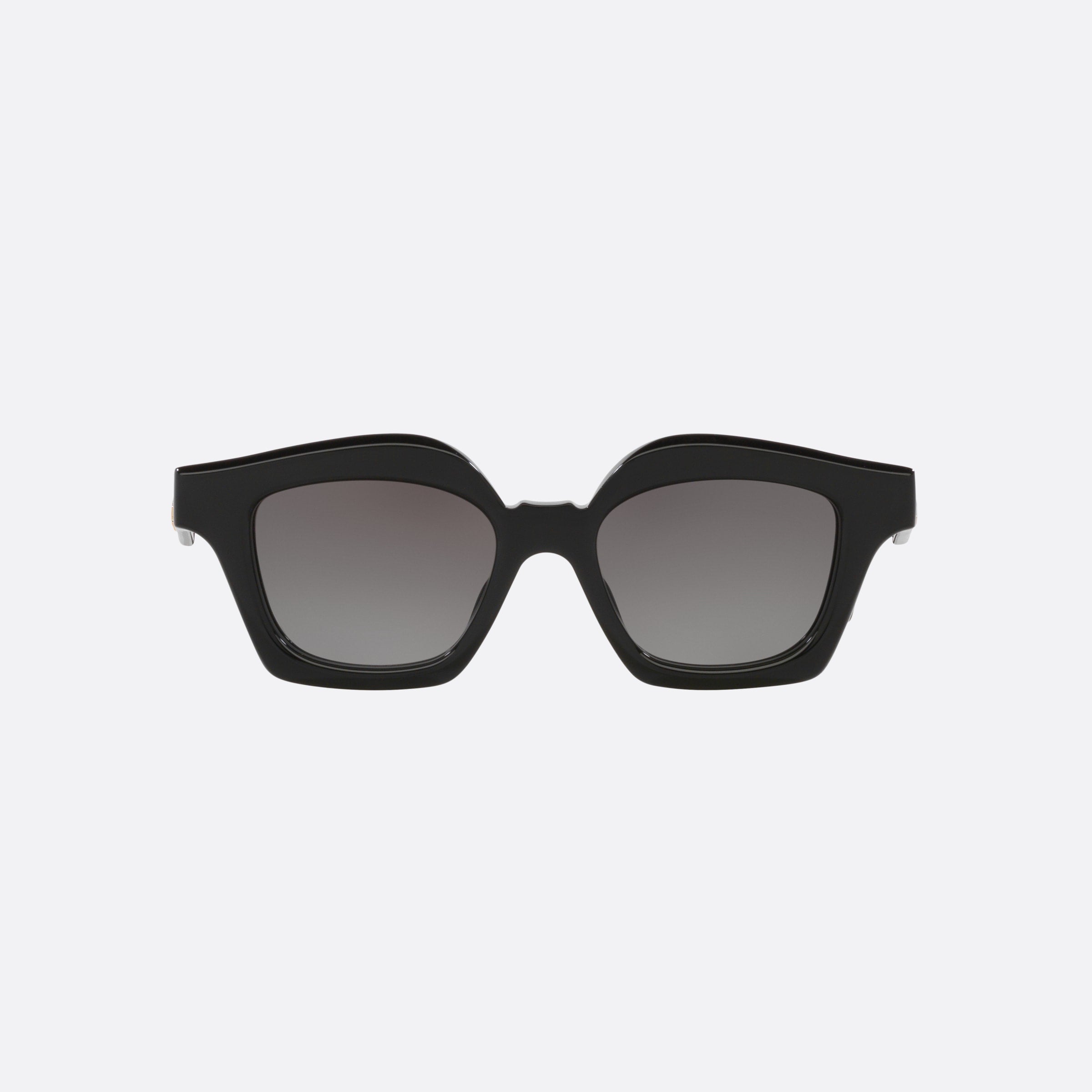 Loewe 49mm Curvy Lw40078i Black Rectangle Women Sunglasses - Side View