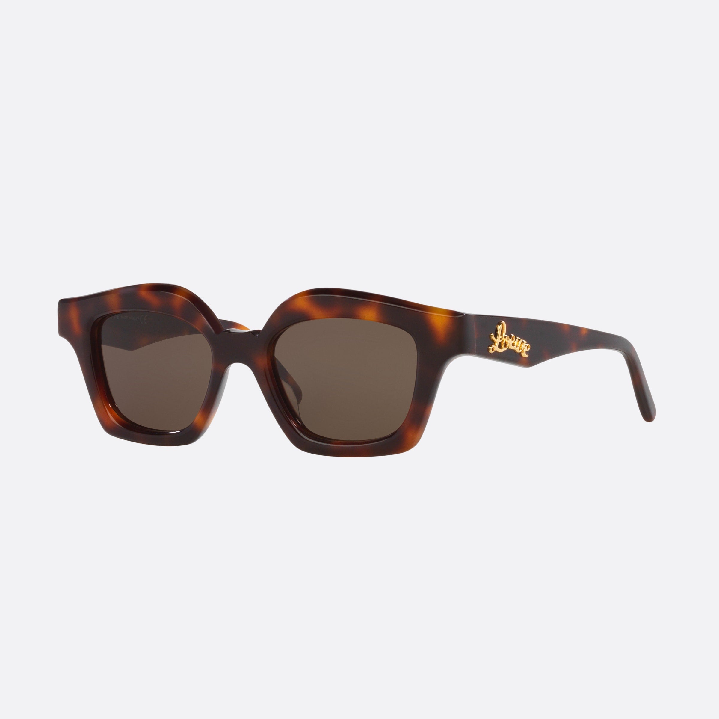 Loewe 49mm Curvy Lw40078i Tortoise Rectangle Women Sunglasses - Main View