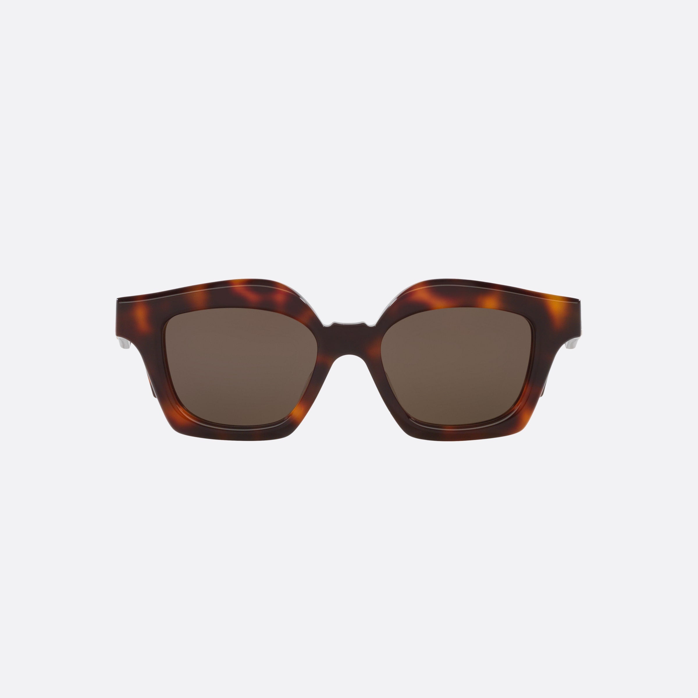 Loewe 49mm Curvy Lw40078i Tortoise Rectangle Women Sunglasses - Side View