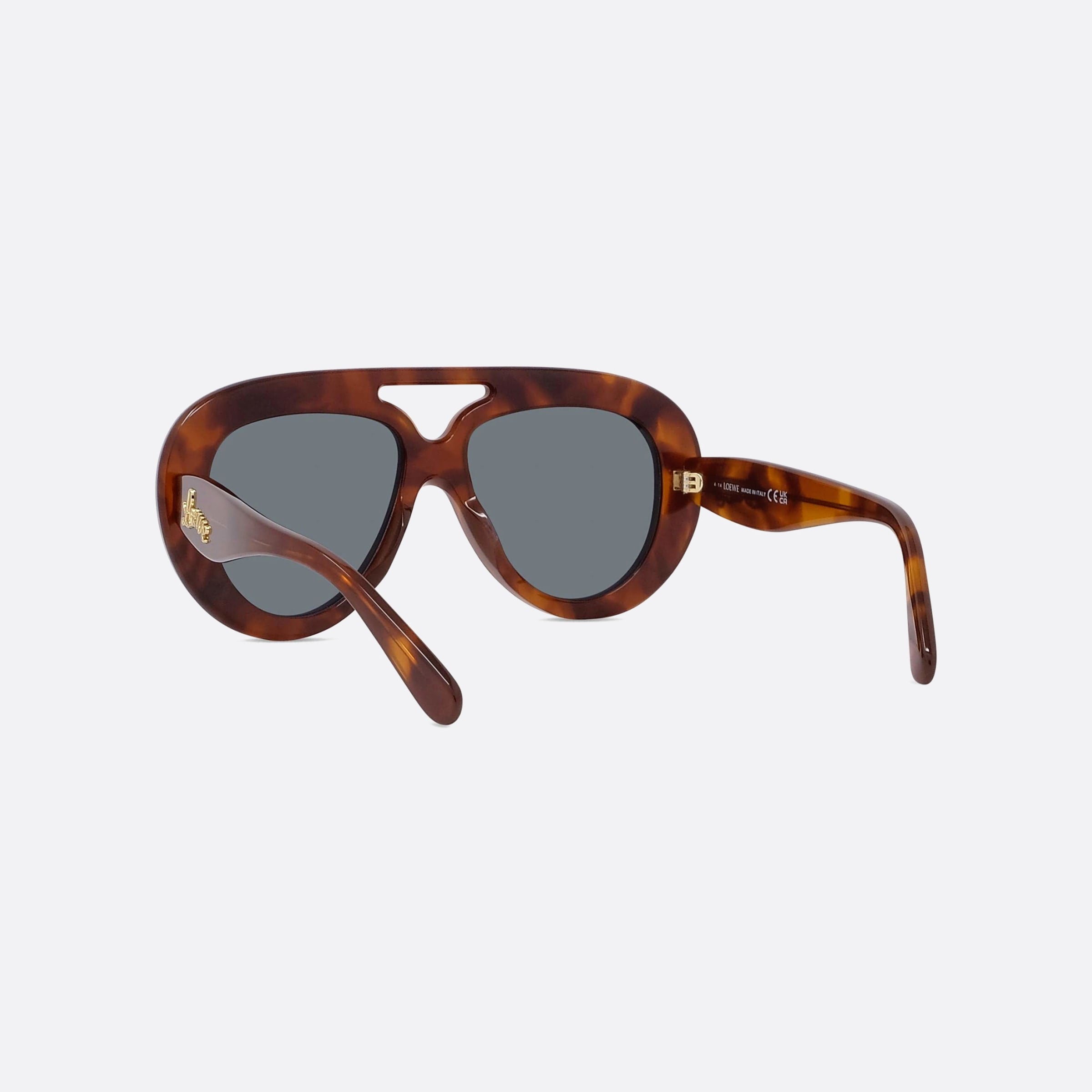 Loewe 55mm Curvy Lw40144u 53v Havana Pilot Men Sunglasses - Lifestyle Shot