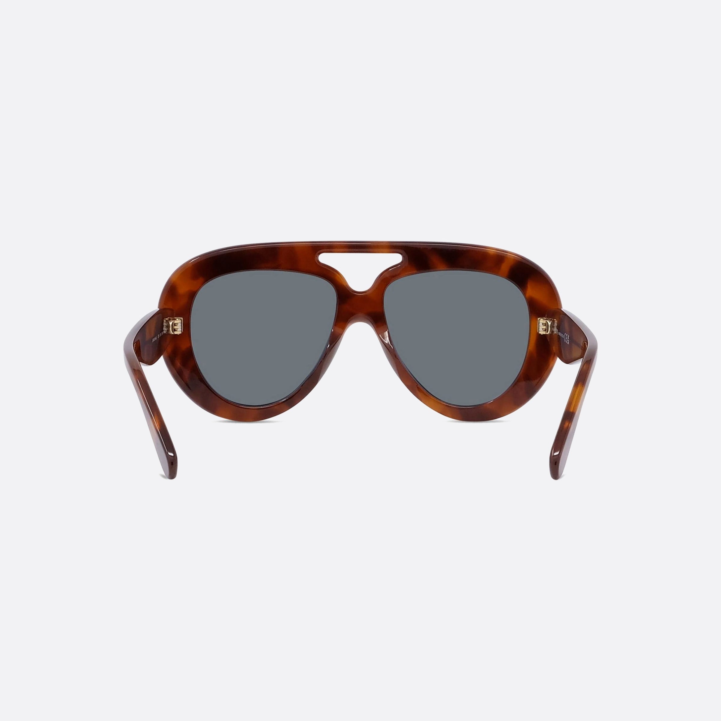 Loewe 55mm Curvy Lw40144u 53v Havana Pilot Men Sunglasses - Additional Angle