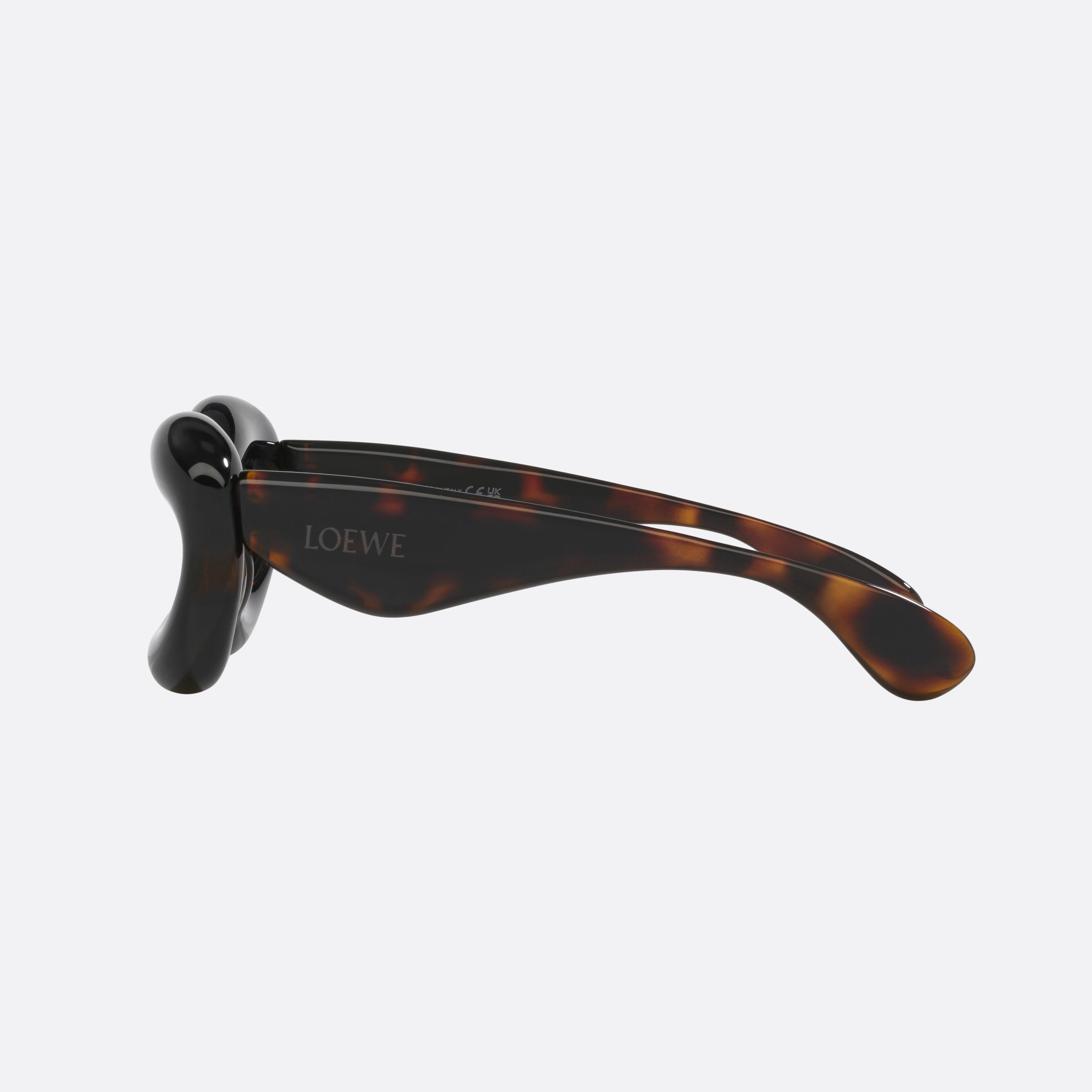 Loewe 55mm Fashion Show Inflate Lw40097i Tortoise Rectangle Women Sunglasses - Detail View
