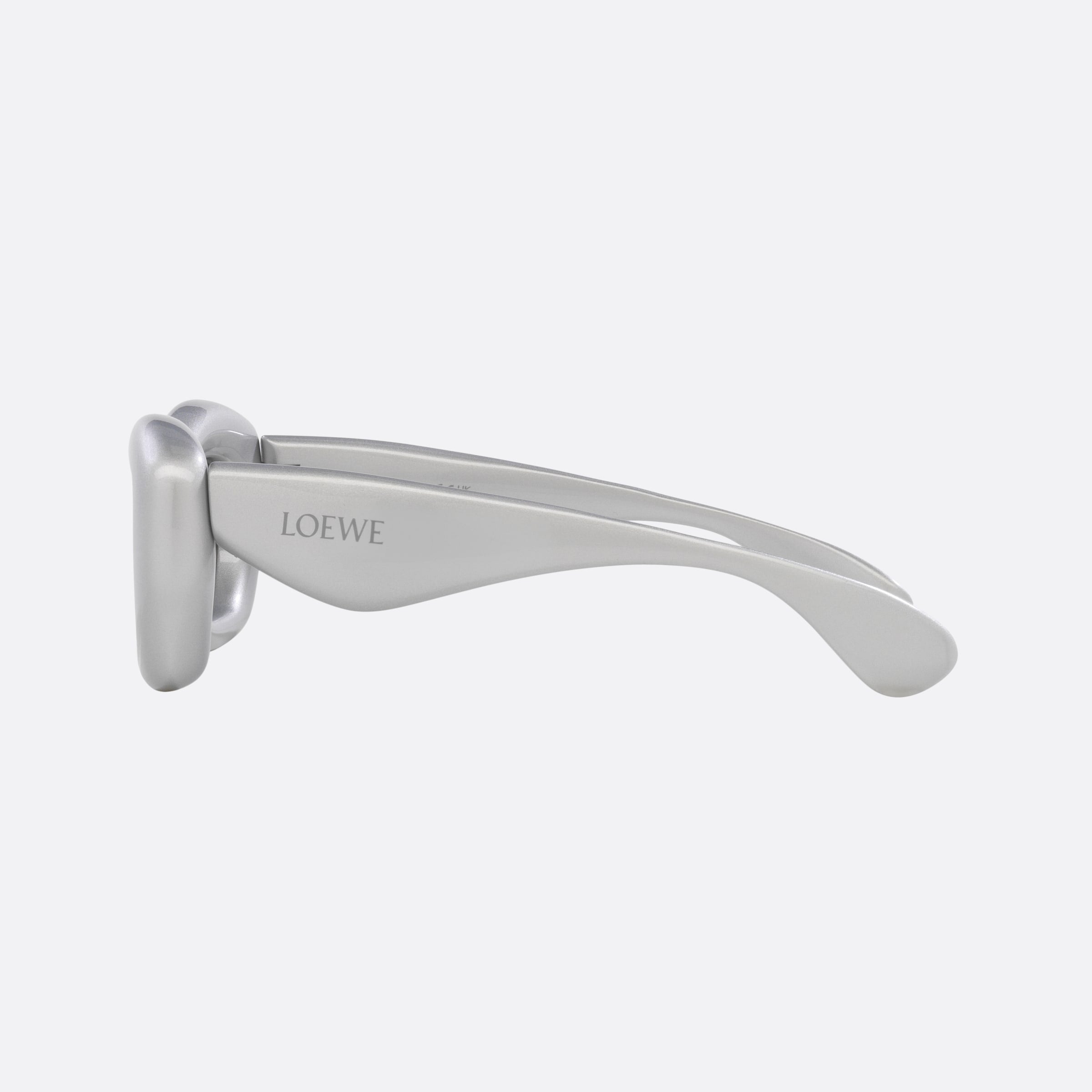 Loewe 47mm Inflated Lw40117i Grey Cat Eye Men Sunglasses - Detail View
