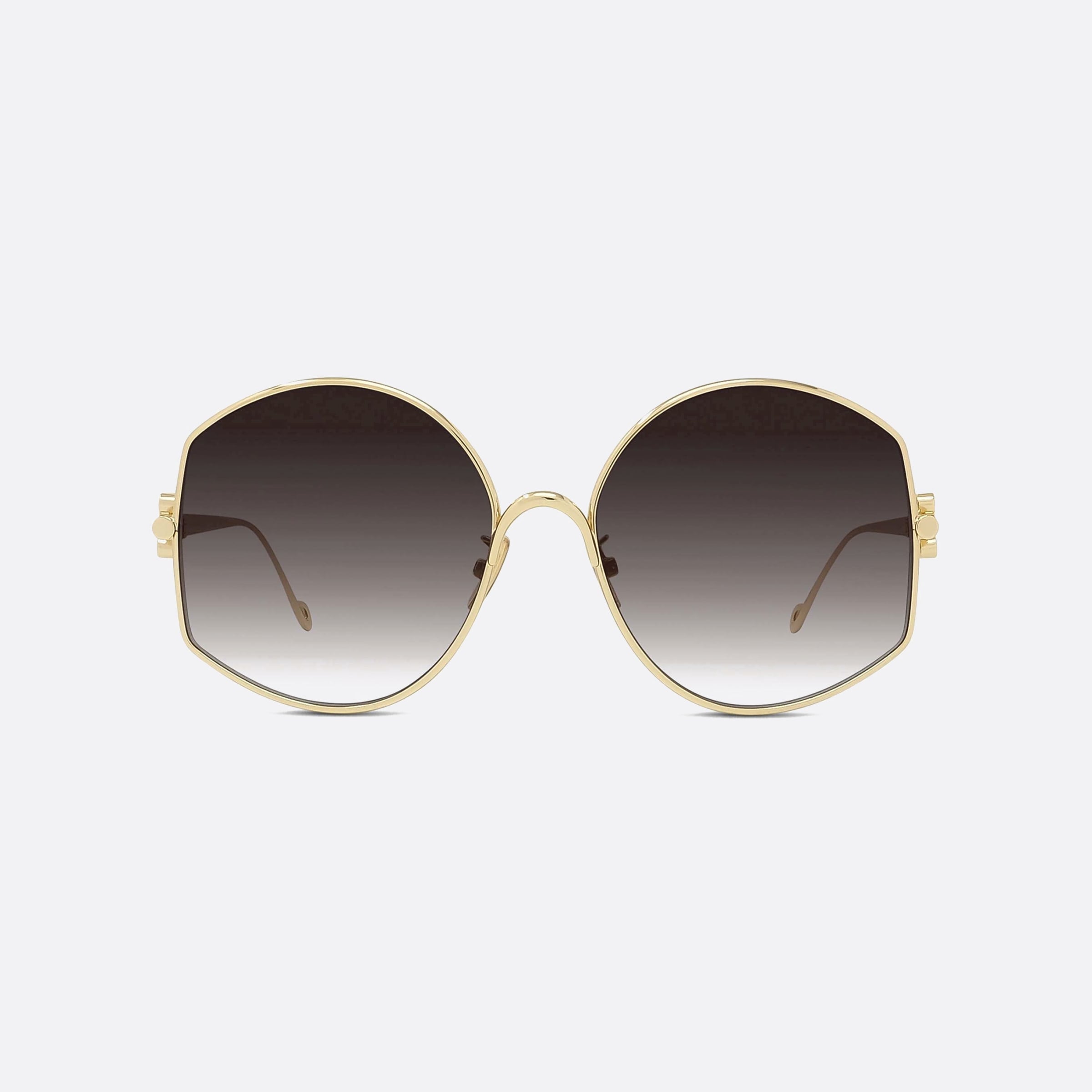 Loewe 60mm Metal Lw40069u 30f Gold Unisex Sunglasses - Side View