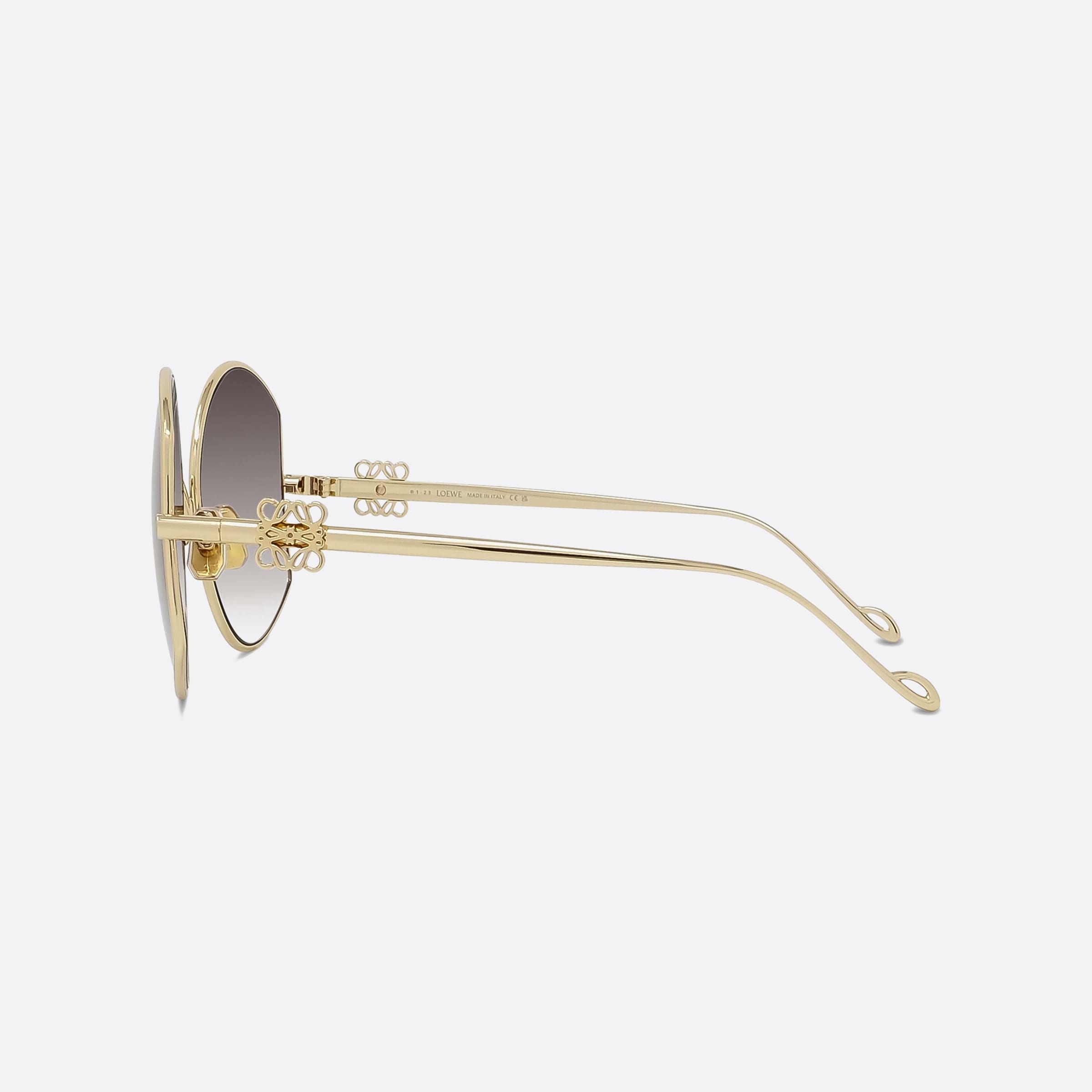 Loewe 60mm Metal Lw40069u 30f Gold Unisex Sunglasses - Detail View
