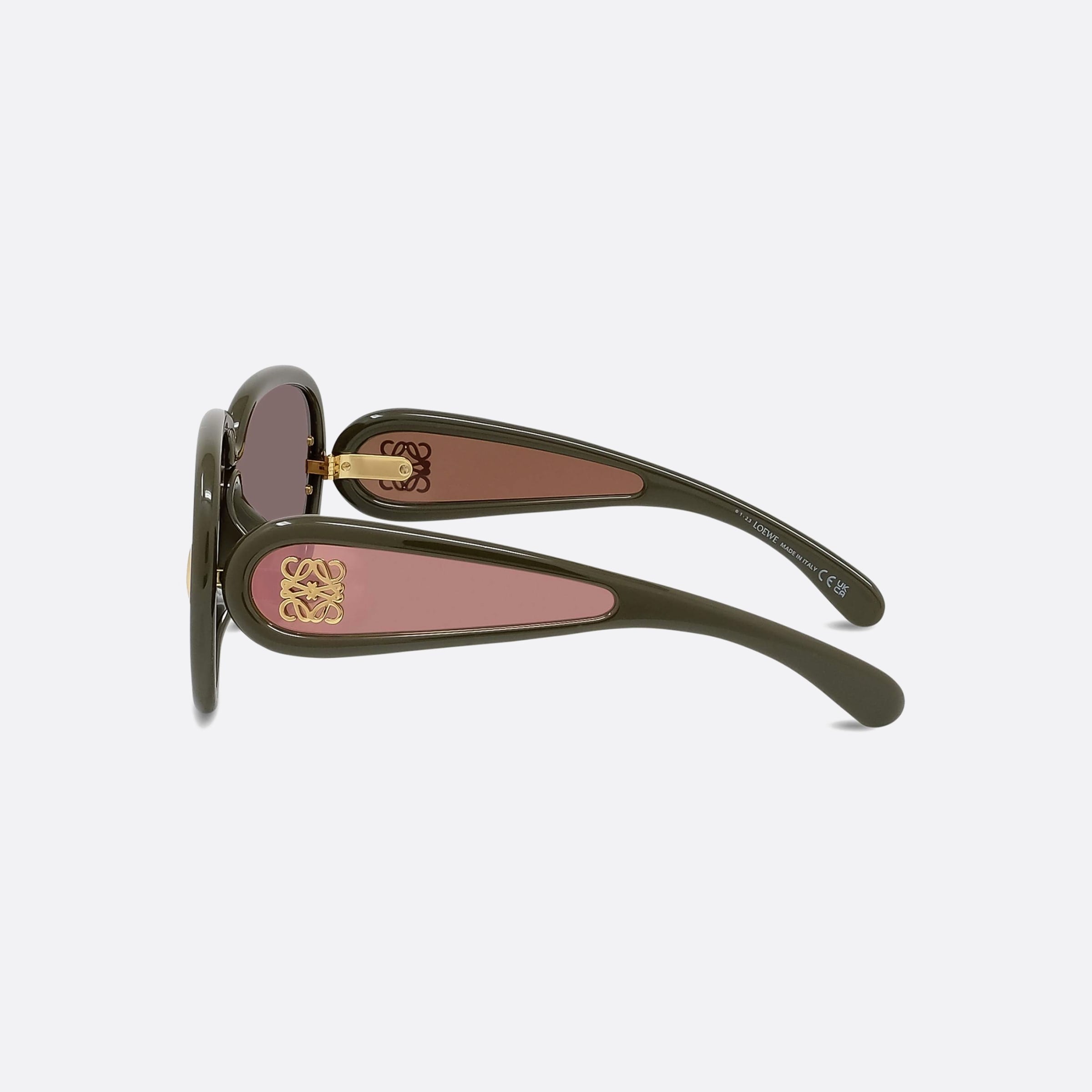 Loewe 65mm Paula Ibiza Lw40132i 96c Kaki Men Sunglasses - Detail View