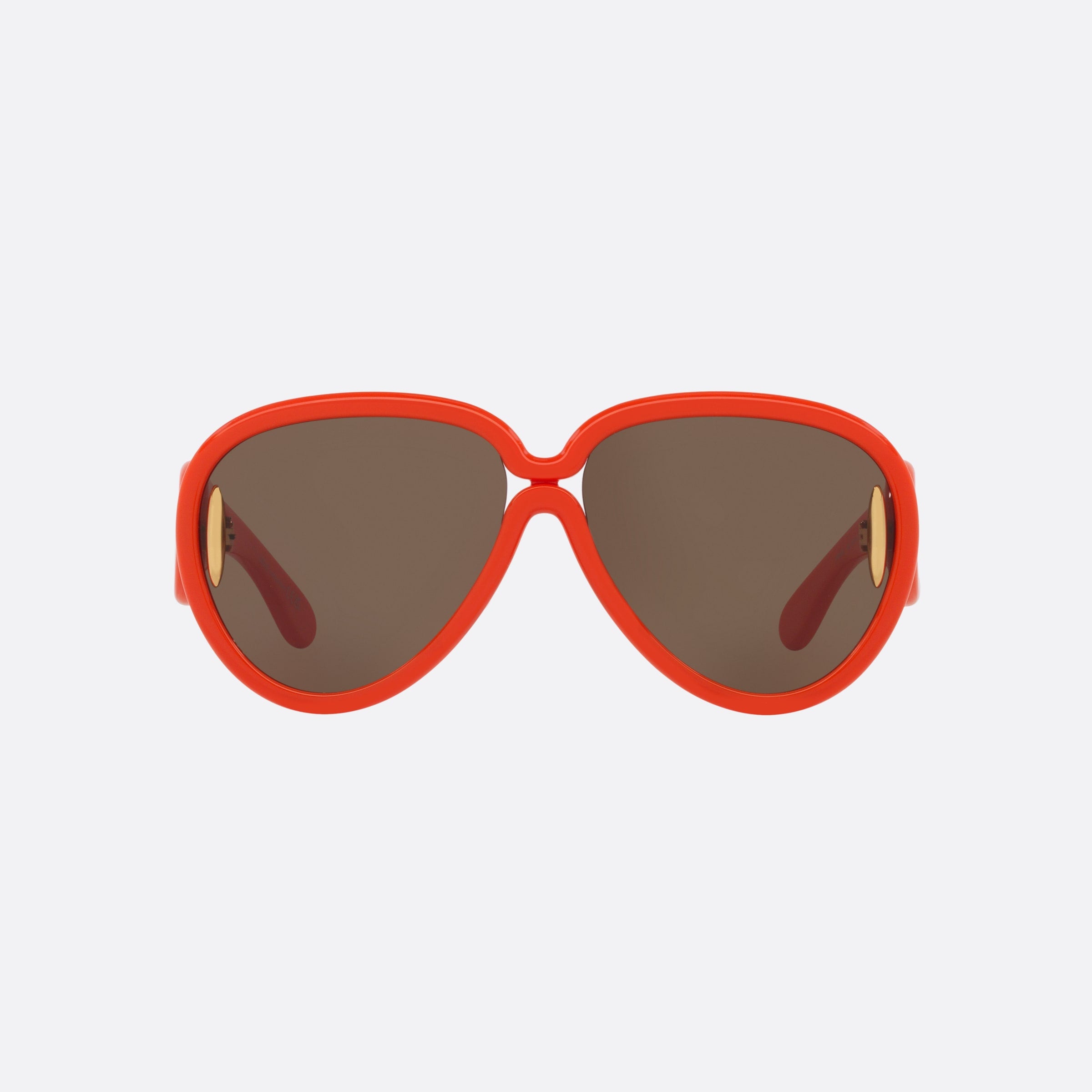 Loewe 65mm Paulas Ibiza Lw40132i Orange Pilot Women Sunglasses - Side View
