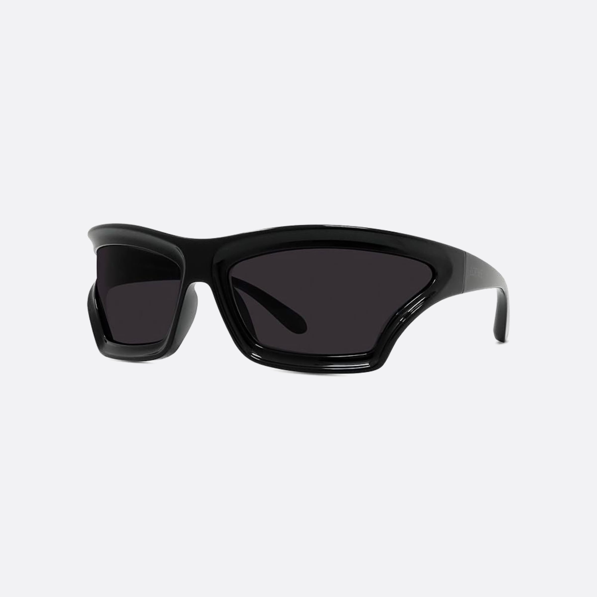 Loewe 70mm Signature 01a Black Shield Men Sunglasses - Side View